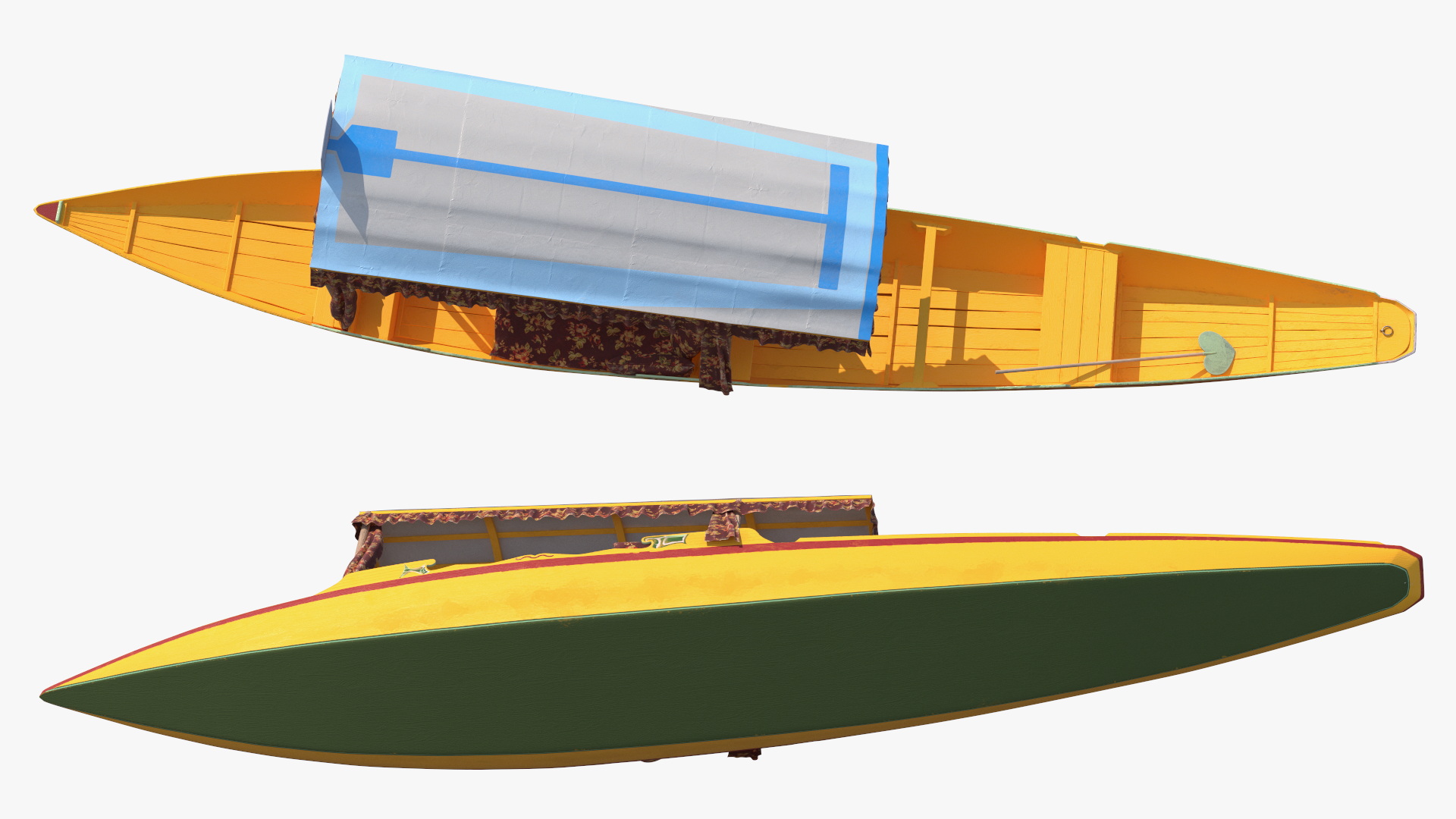 Kashmir Shikara Yellow 3D