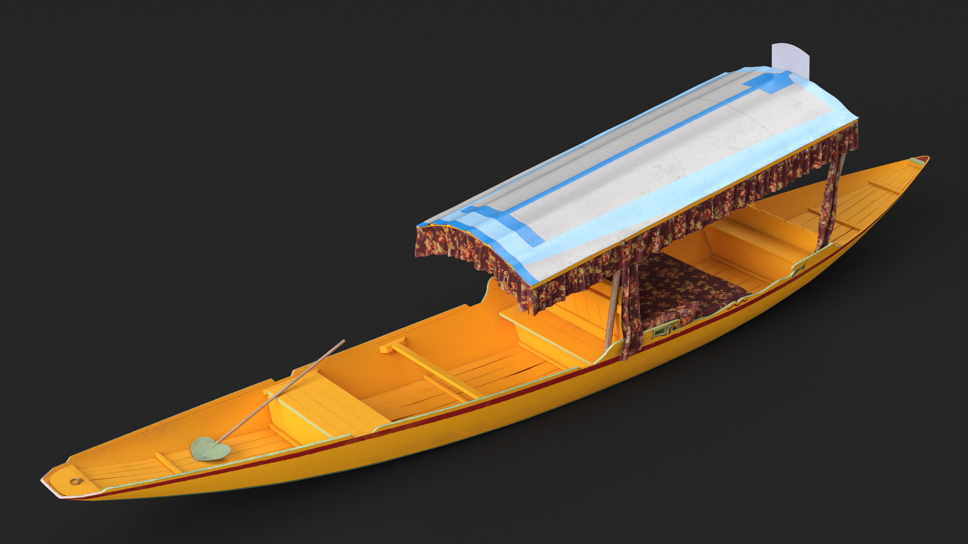 Kashmir Shikara Yellow 3D