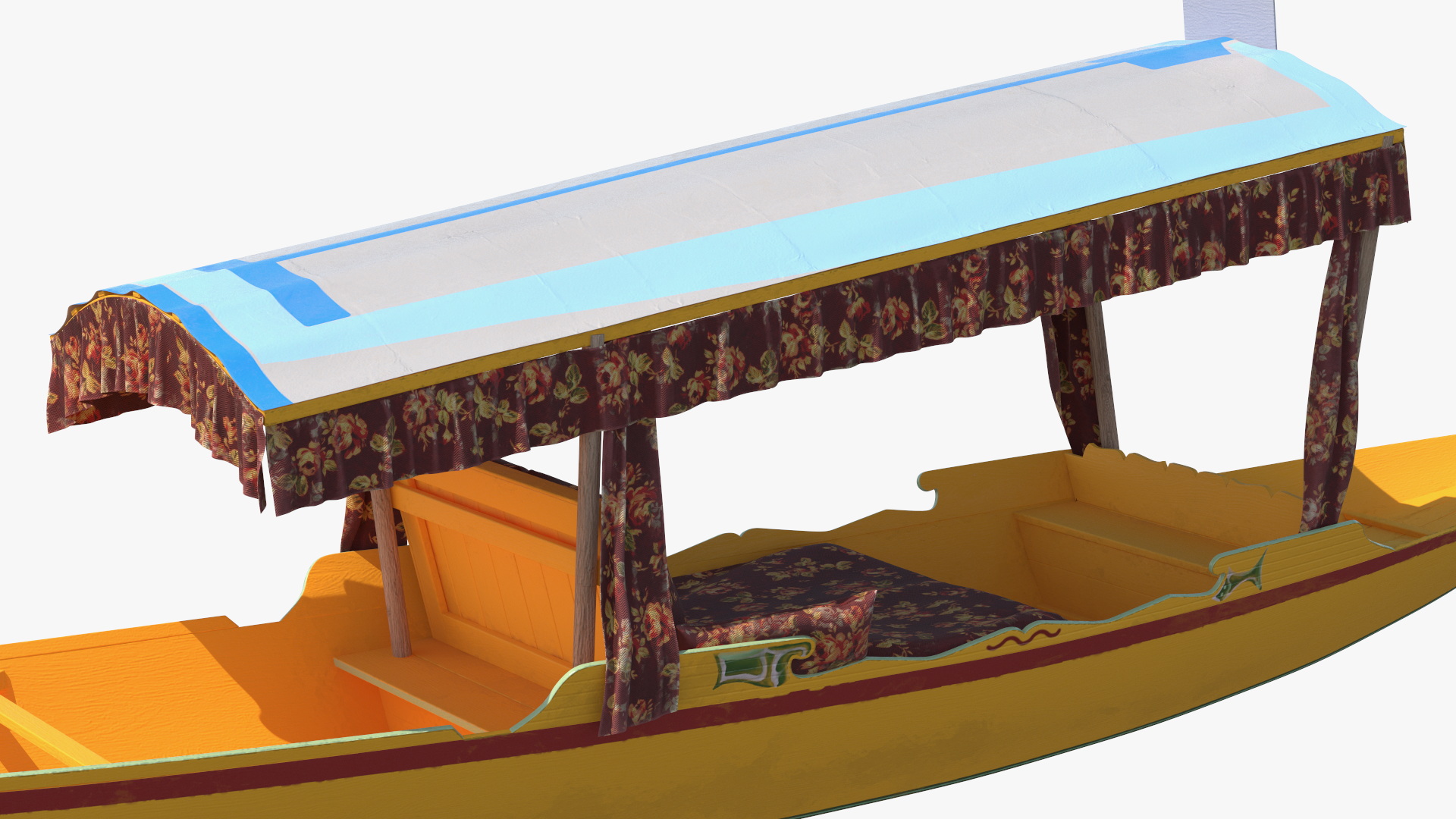Kashmir Shikara Yellow 3D