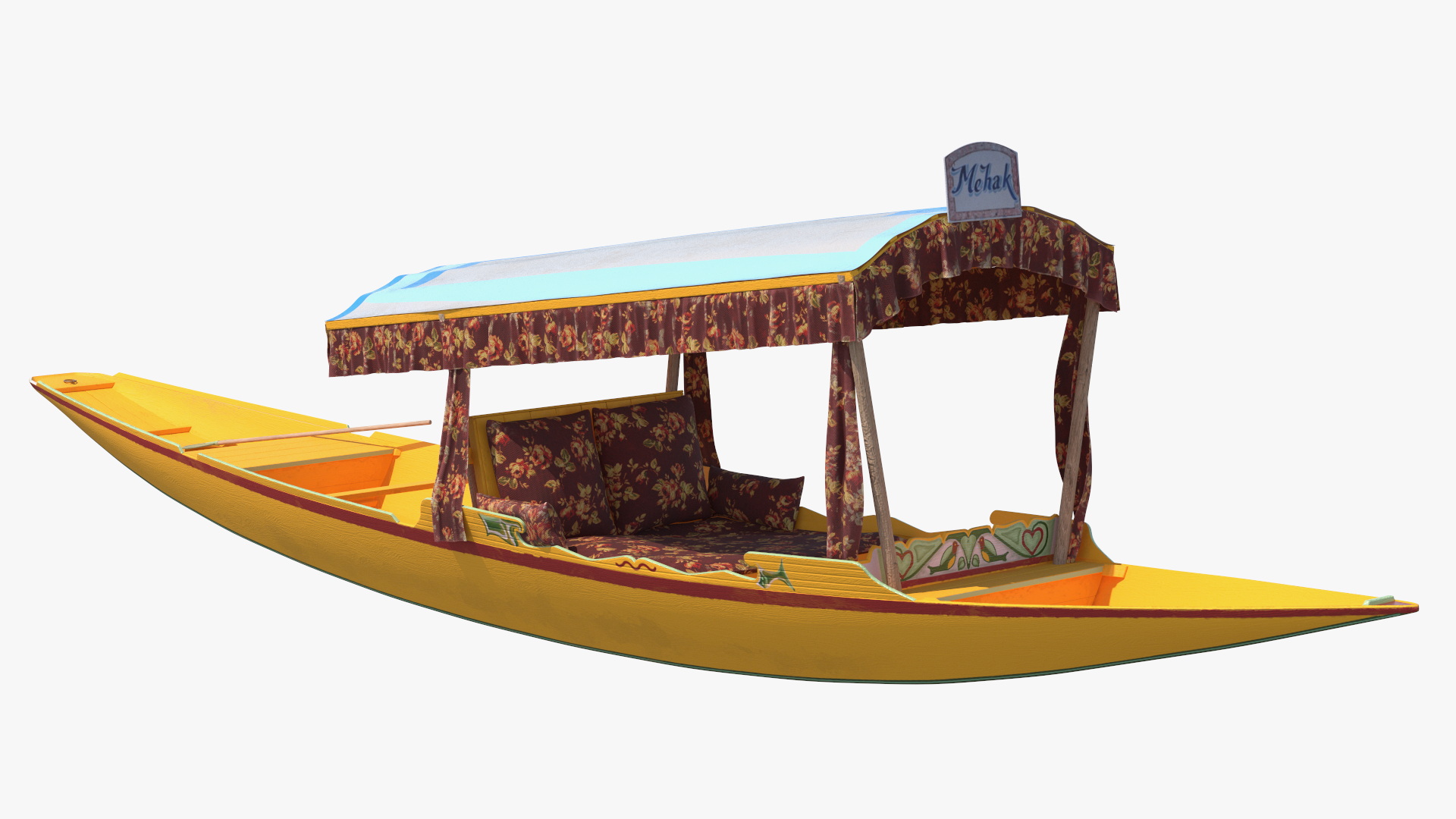 Kashmir Shikara Yellow 3D