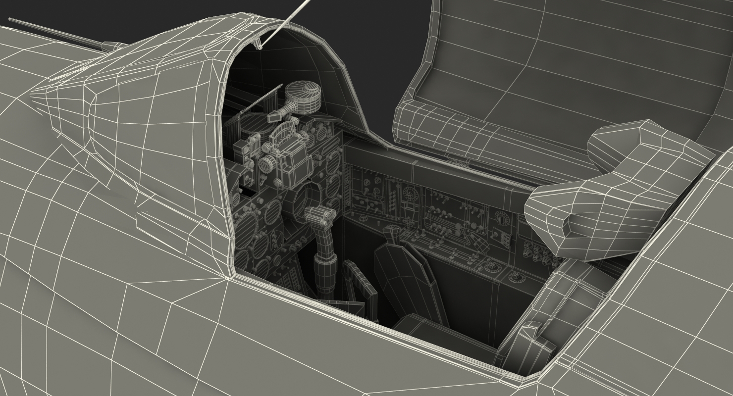 3D model Fighter MiG 21 Fishbed Russian