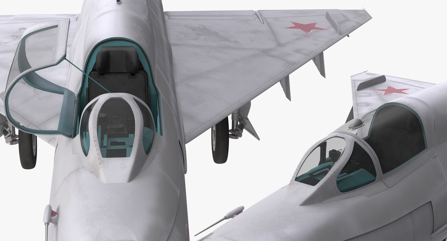 3D model Fighter MiG 21 Fishbed Russian