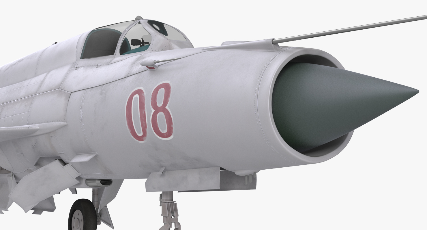3D model Fighter MiG 21 Fishbed Russian