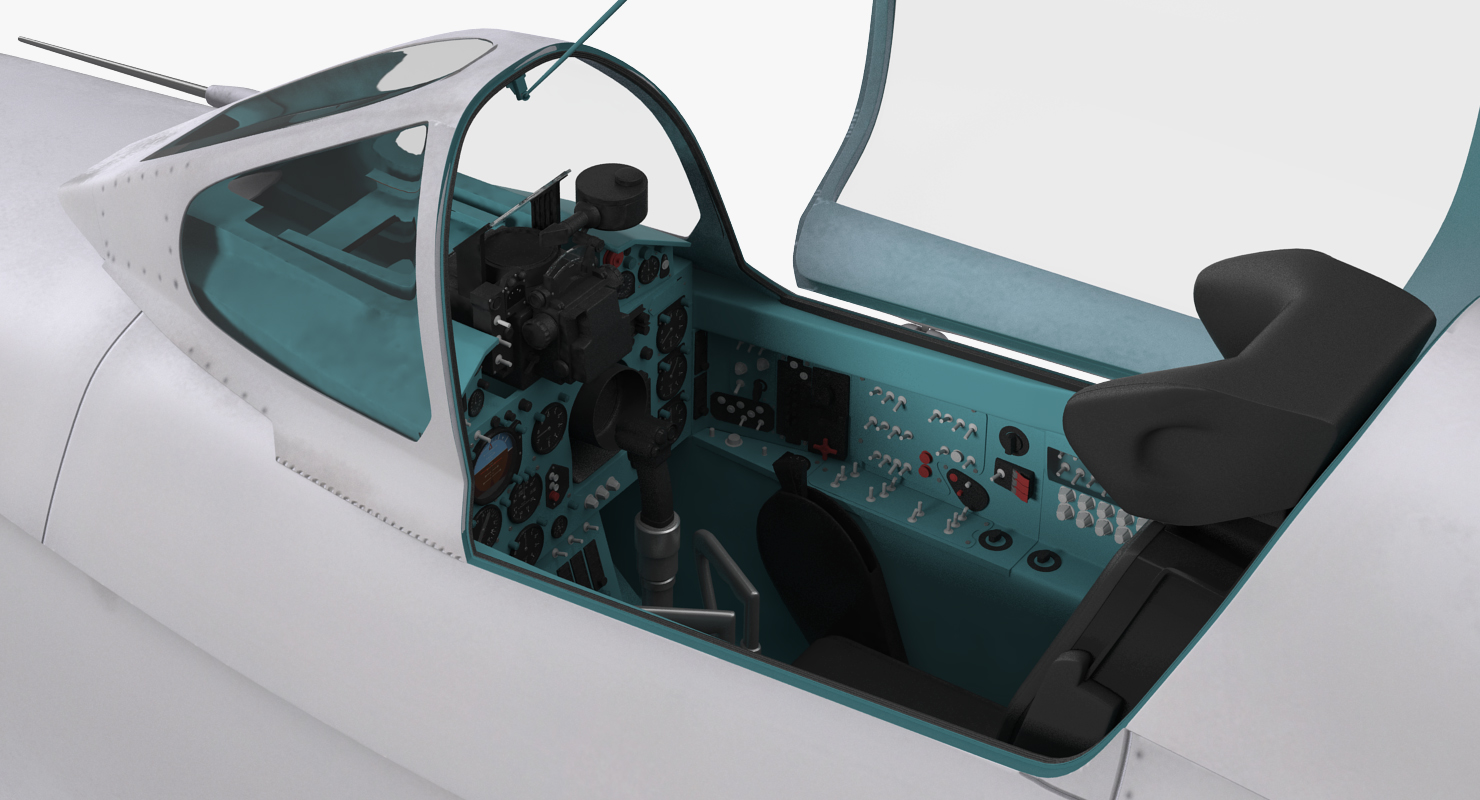 3D model Fighter MiG 21 Fishbed Russian
