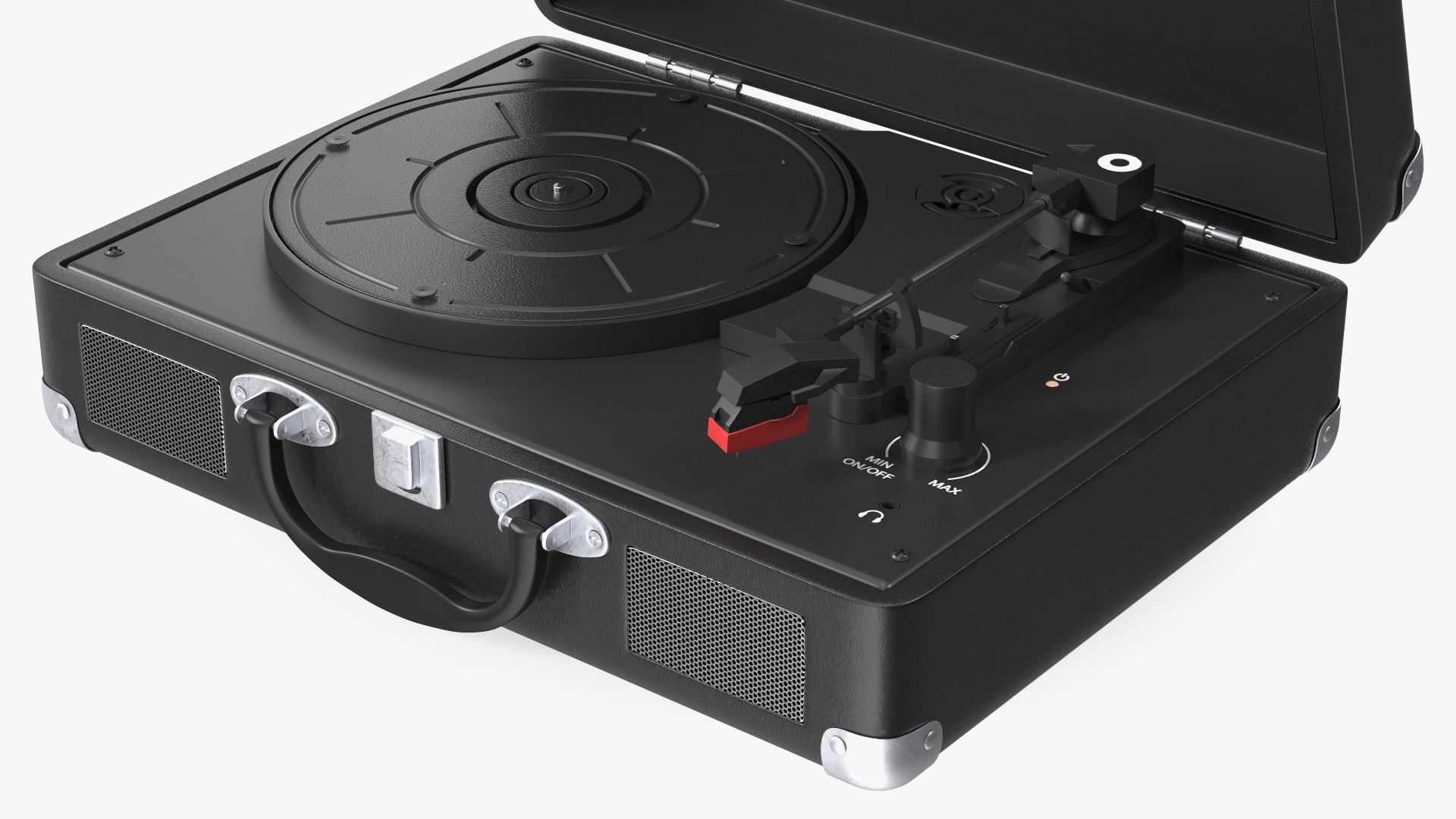 3D Turntable Player Vinyl Record Player Closed model