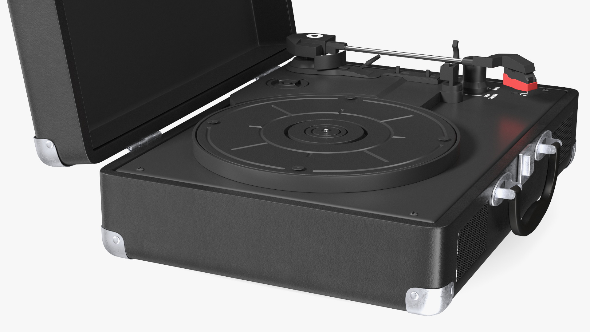3D Turntable Player Vinyl Record Player Closed model