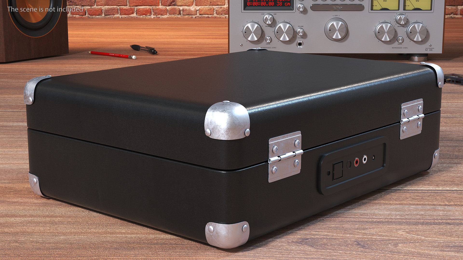 3D Turntable Player Vinyl Record Player Closed model