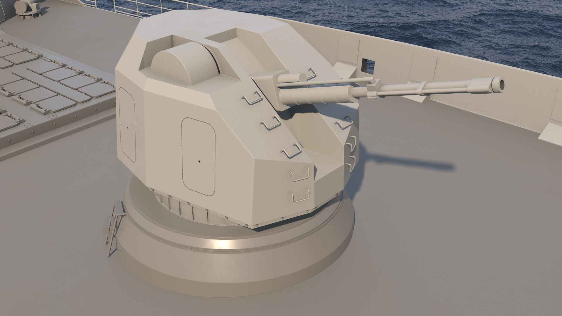 Frigate Rigged 3D model