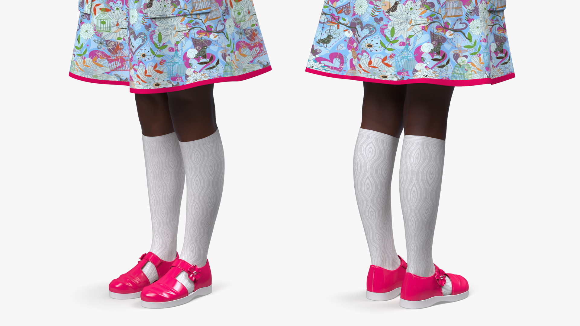 Black Child Girl Rigged for Cinema 4D 3D