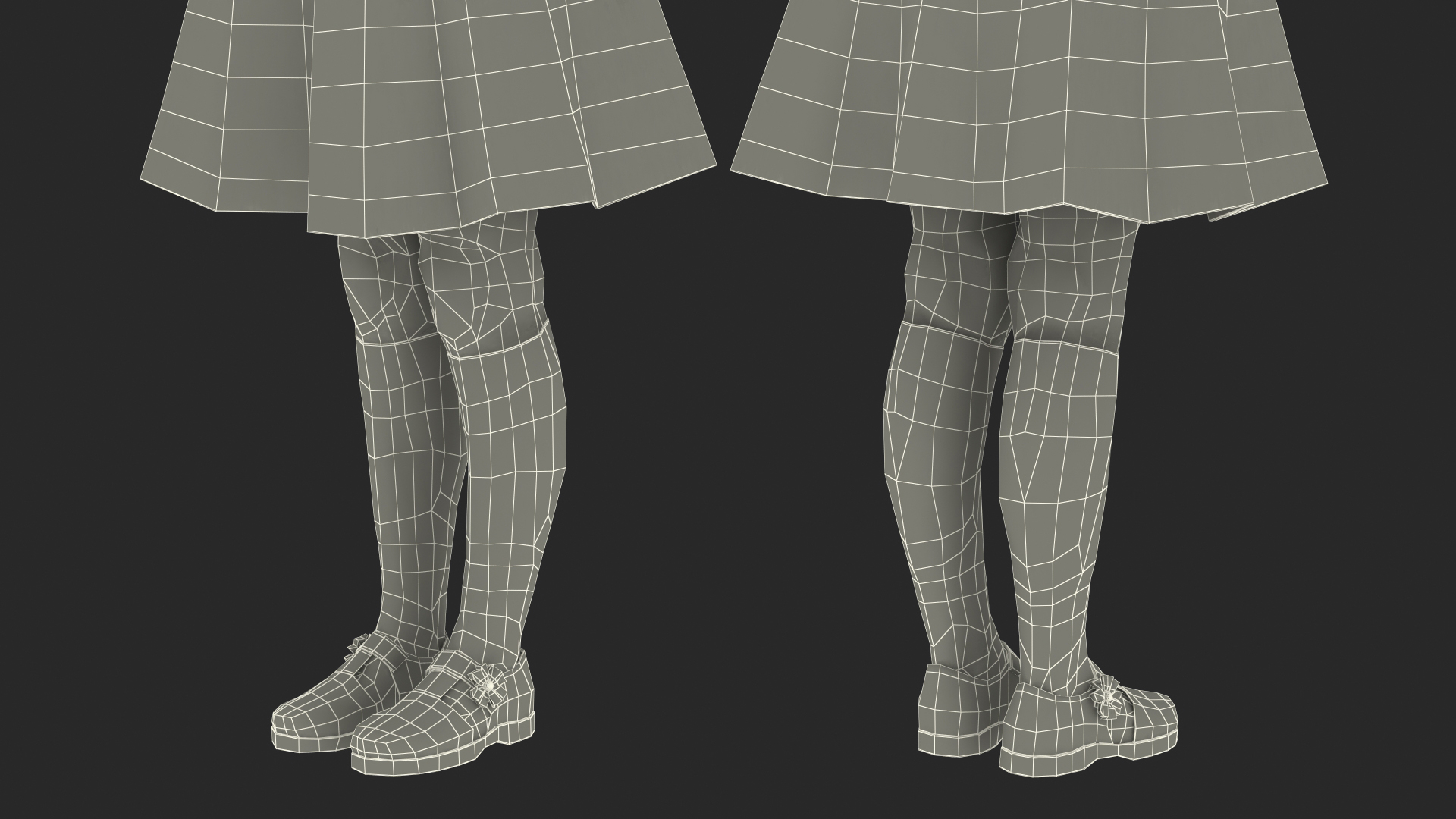 Black Child Girl Rigged for Cinema 4D 3D
