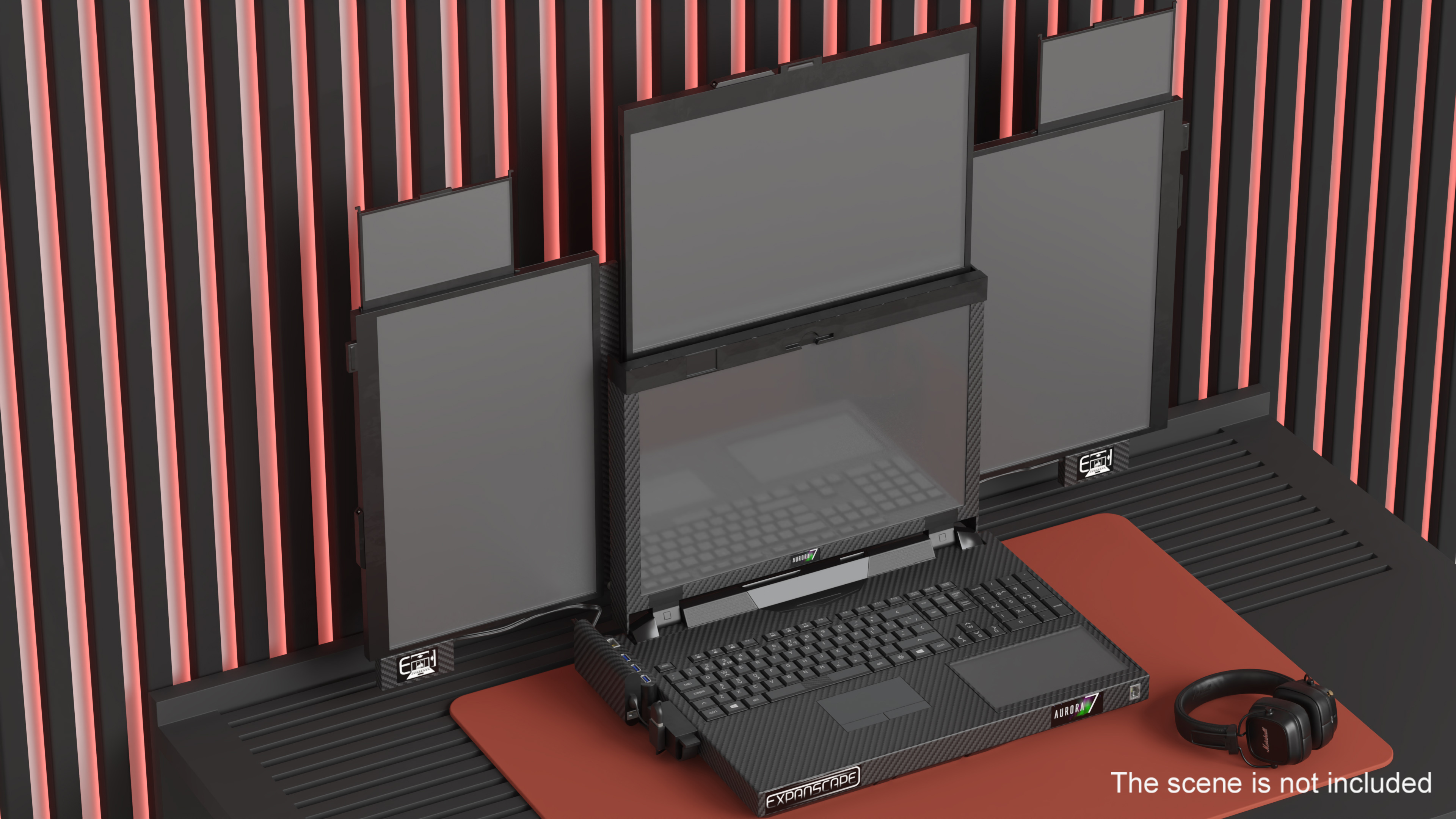 Laptop Expanscape Aurora 3D model