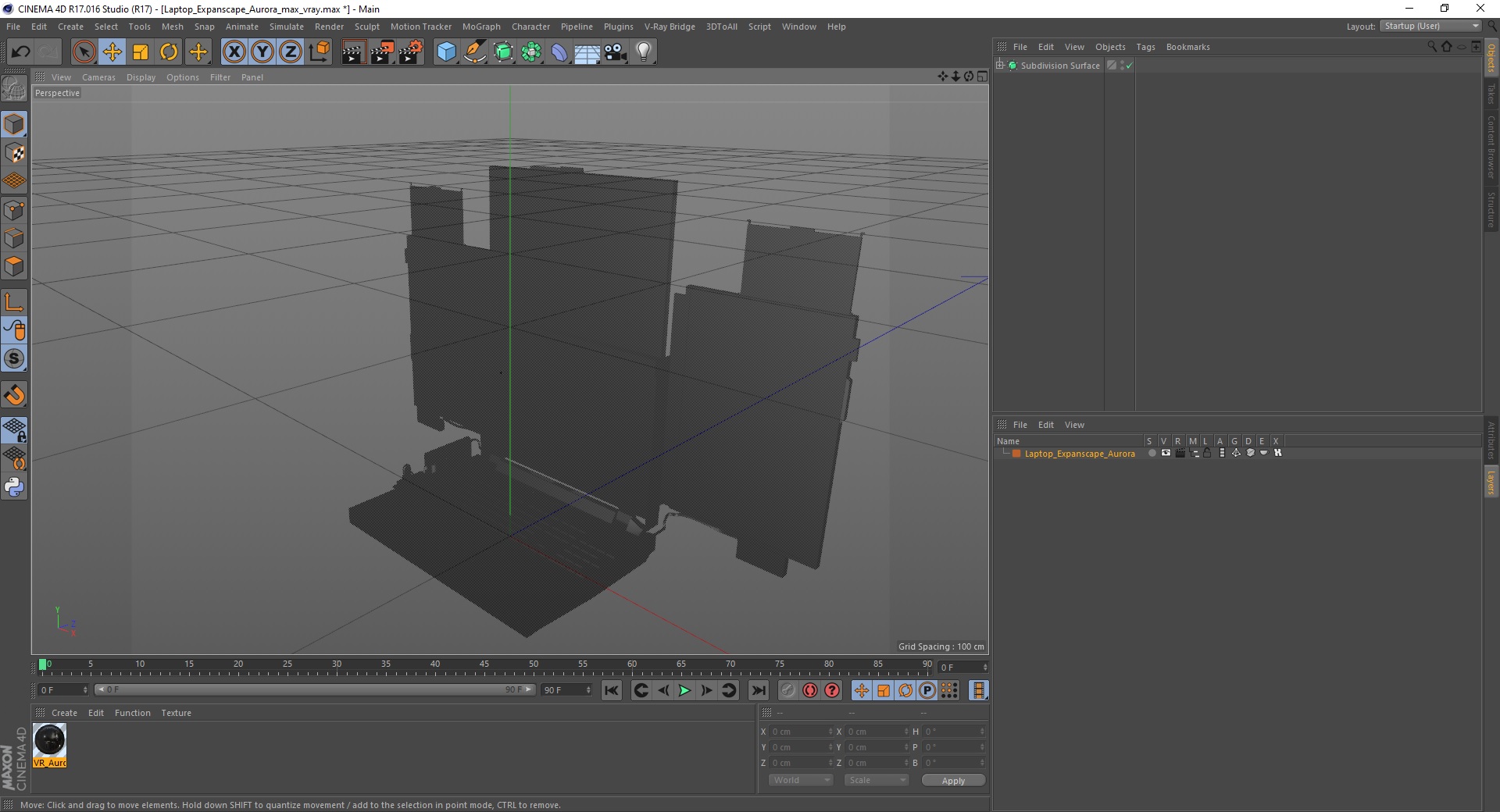 Laptop Expanscape Aurora 3D model