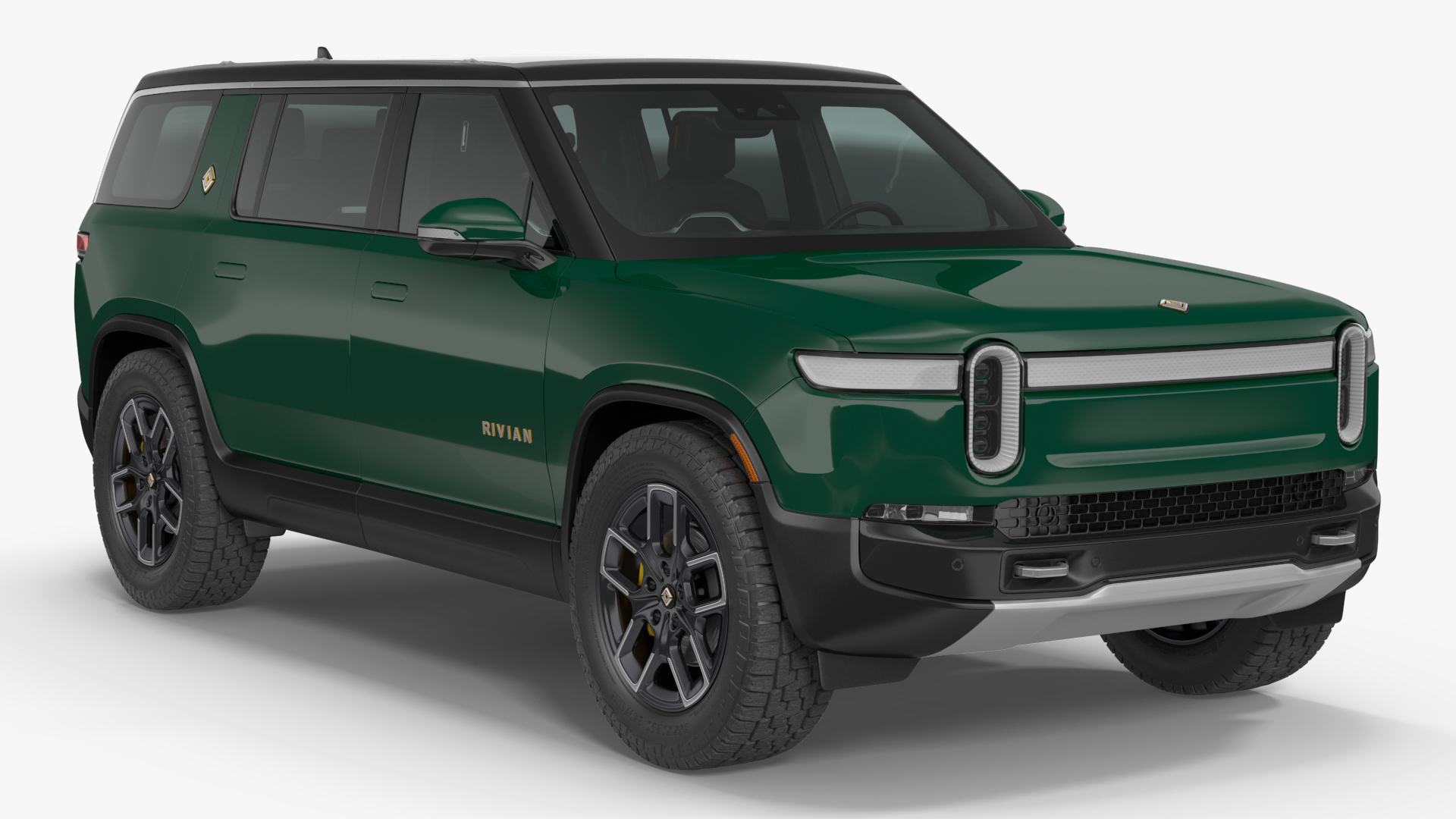 2023 Rivian R1S Simple Interior Green 3D
