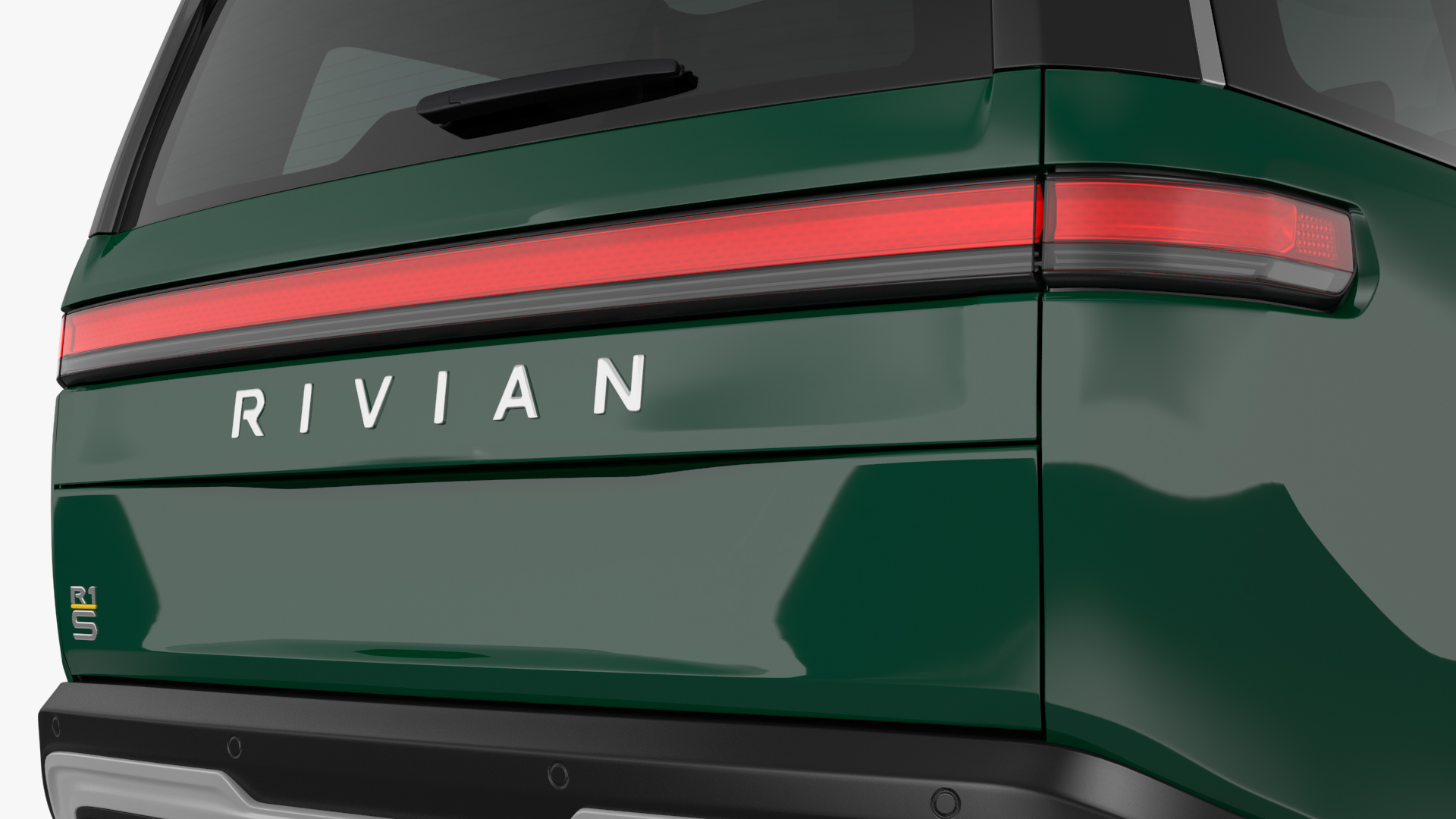 2023 Rivian R1S Simple Interior Green 3D