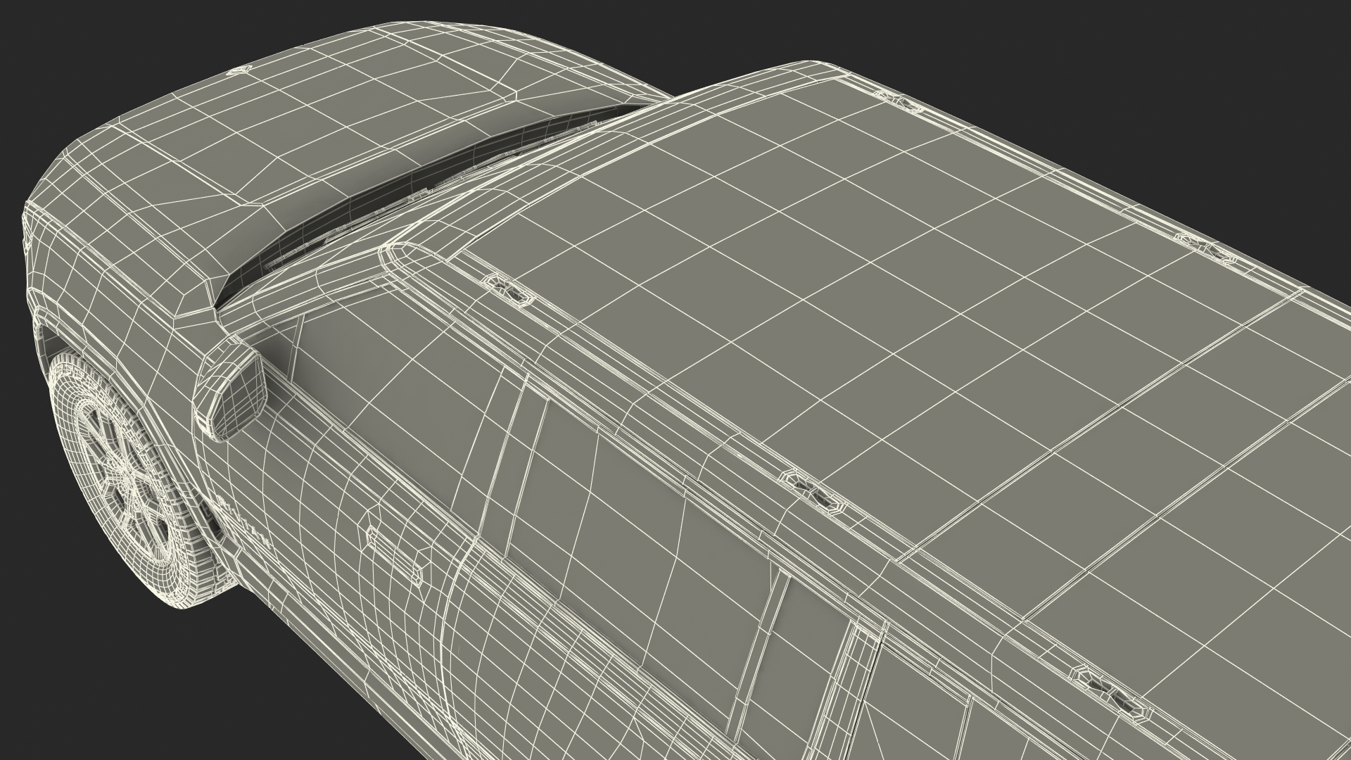 2023 Rivian R1S Simple Interior Green 3D