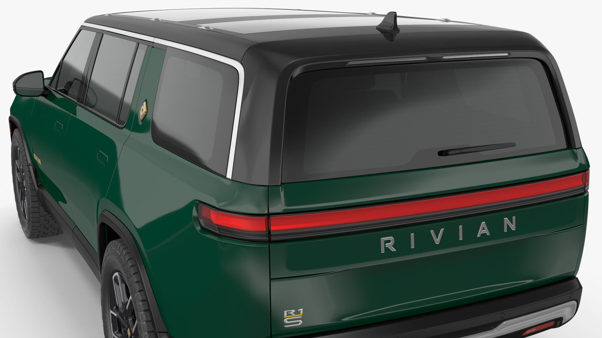 2023 Rivian R1S Simple Interior Green 3D
