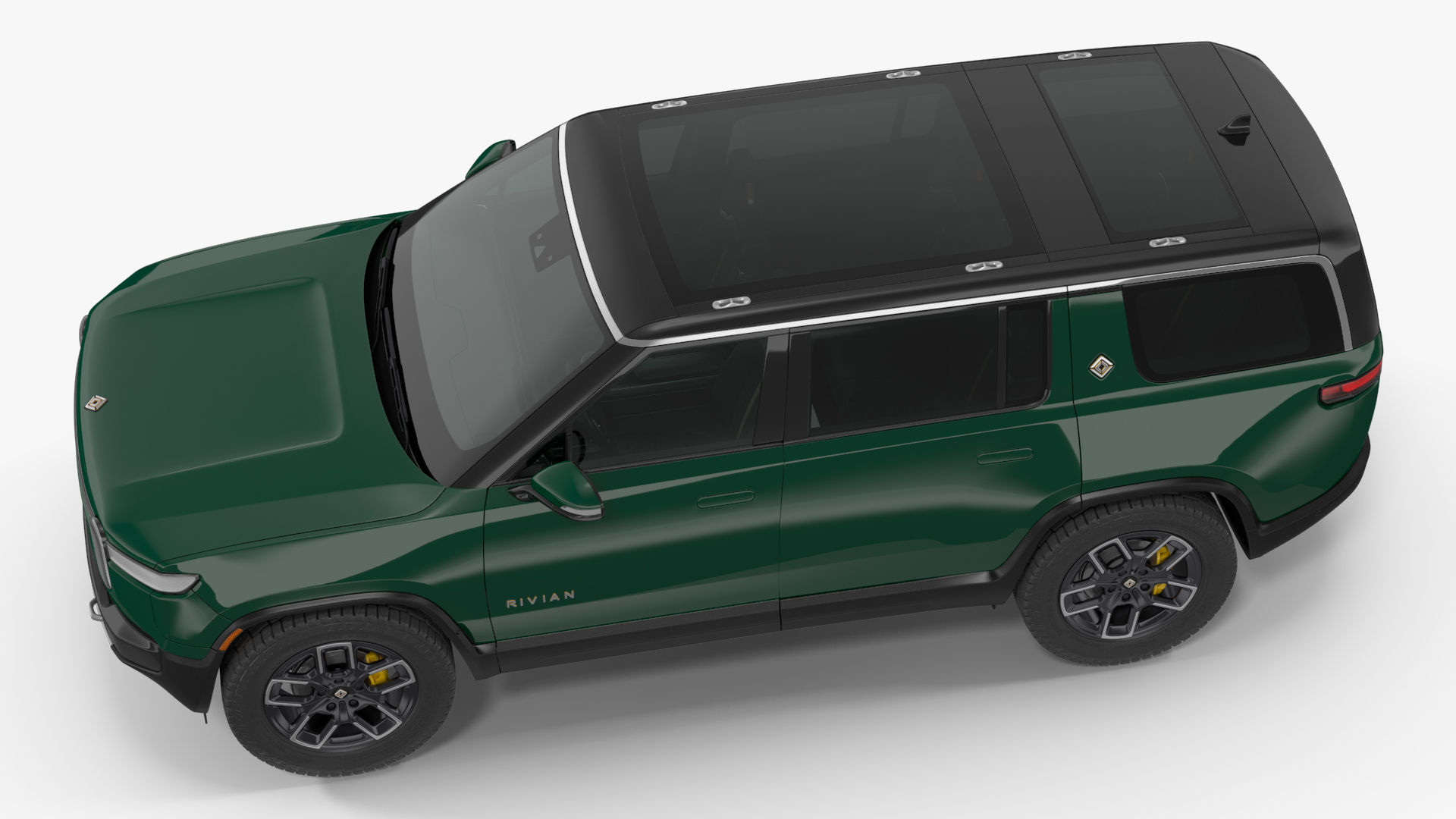 2023 Rivian R1S Simple Interior Green 3D