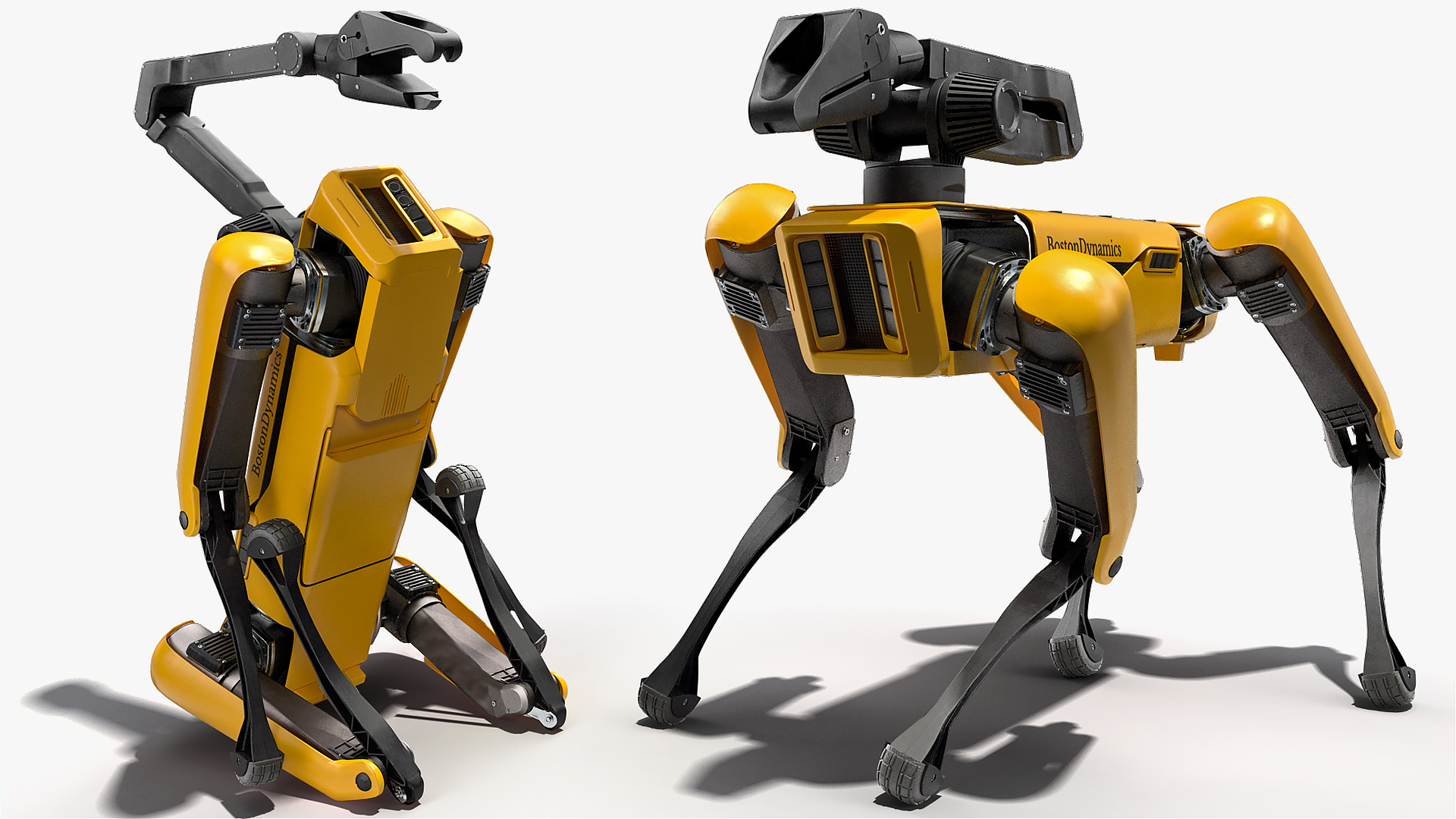 3D SpotMini Boston Dynamics with Manipulator Rigged model