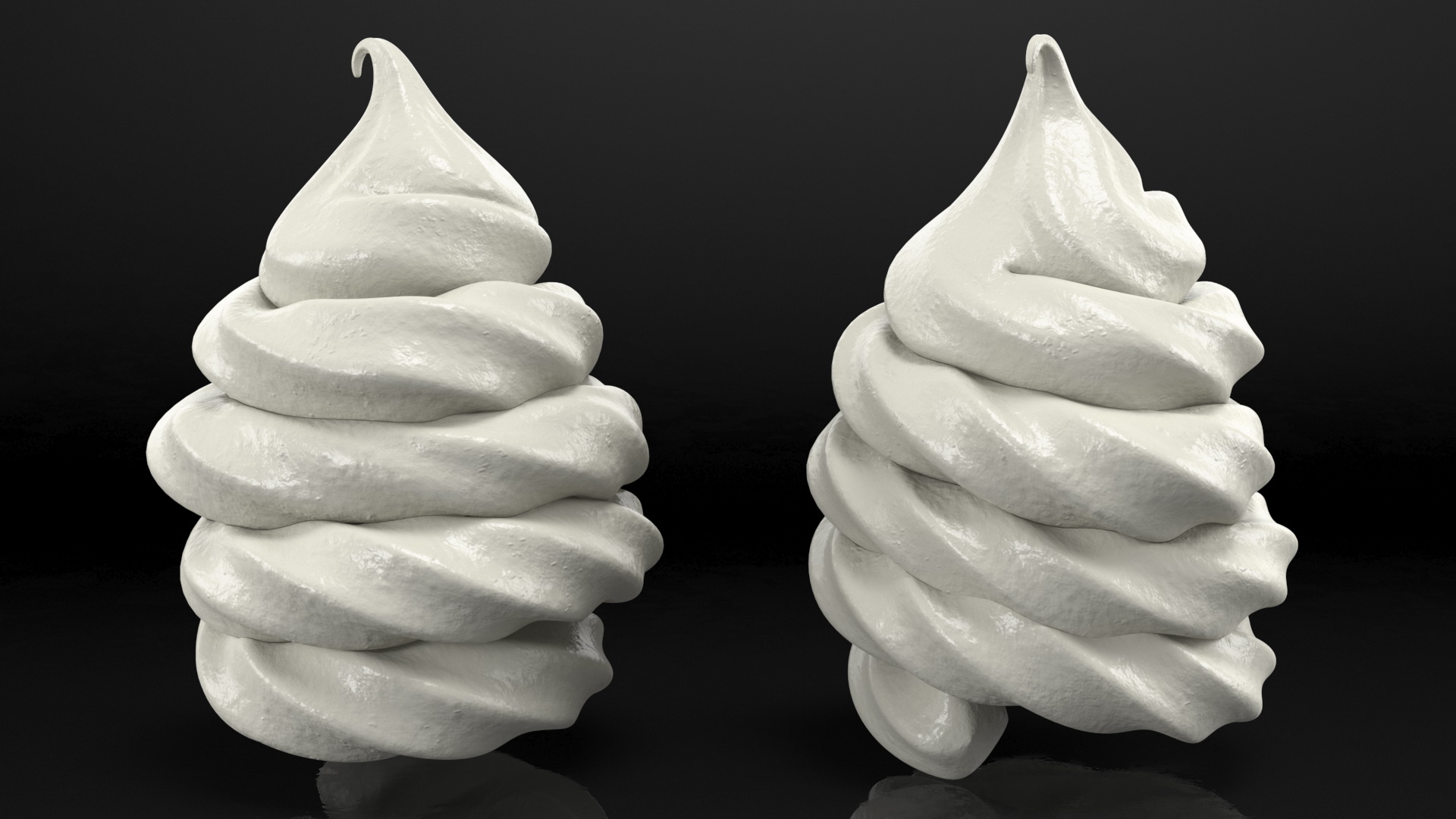 Ice Cream Top White 3D model