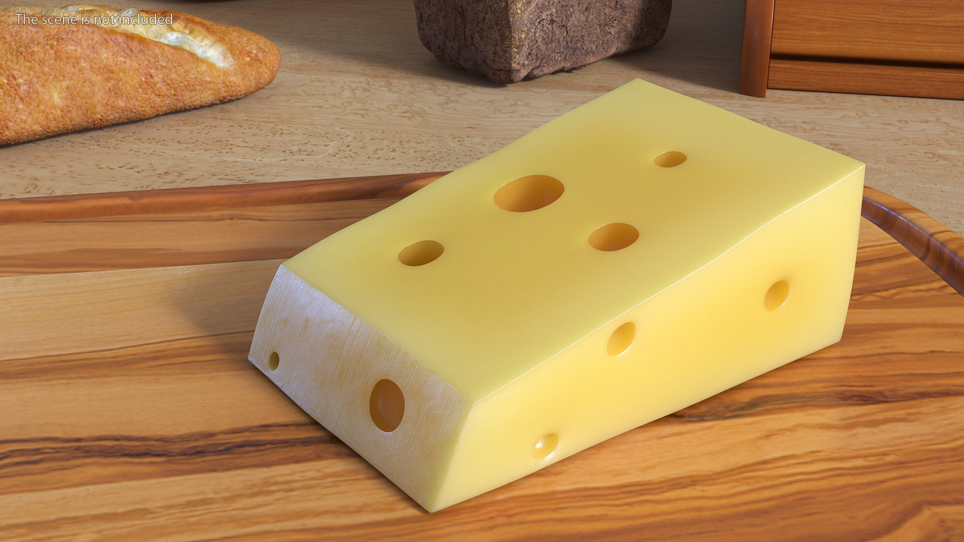 3D Swiss Cheese Block model