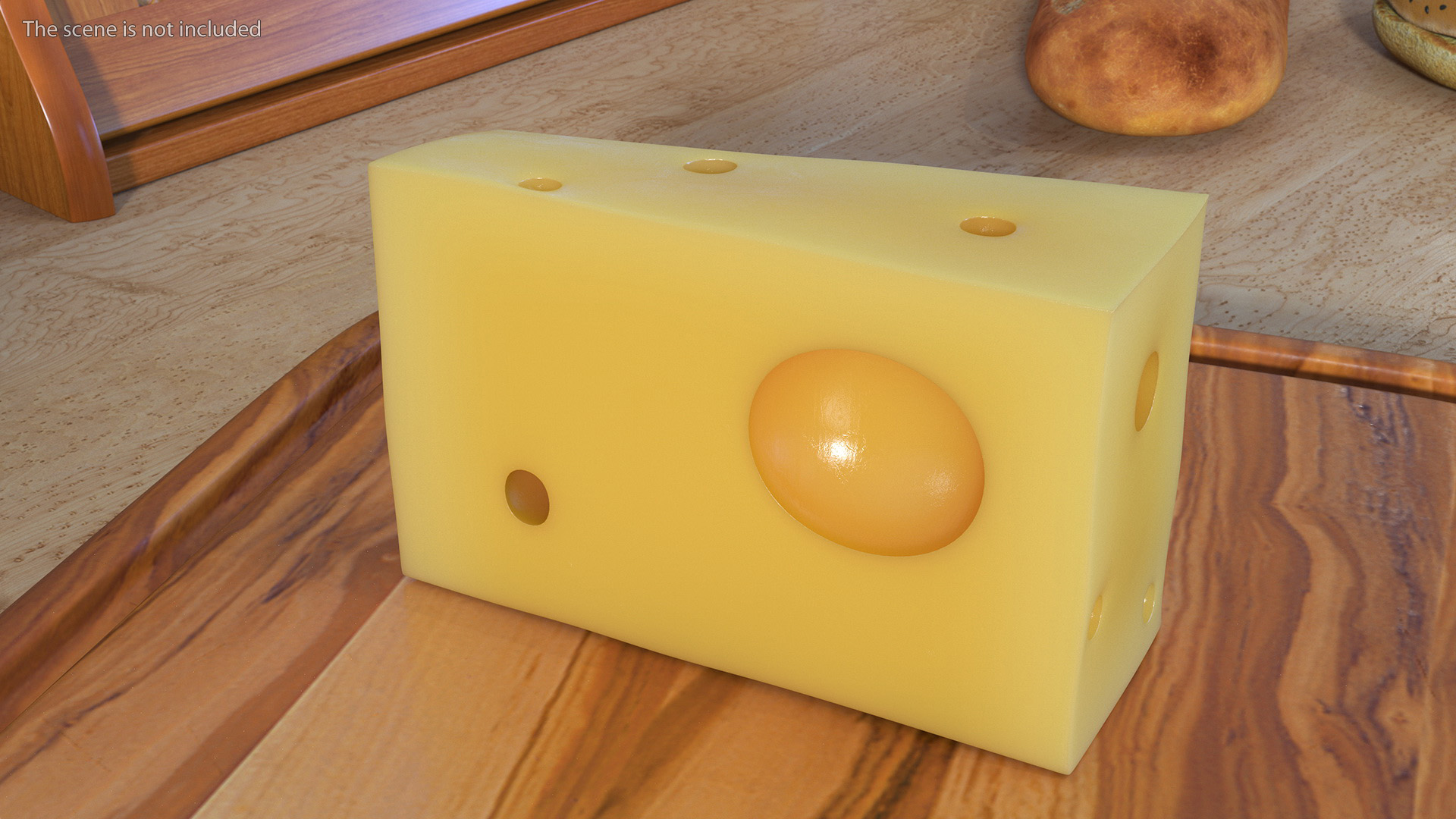 3D Swiss Cheese Block model
