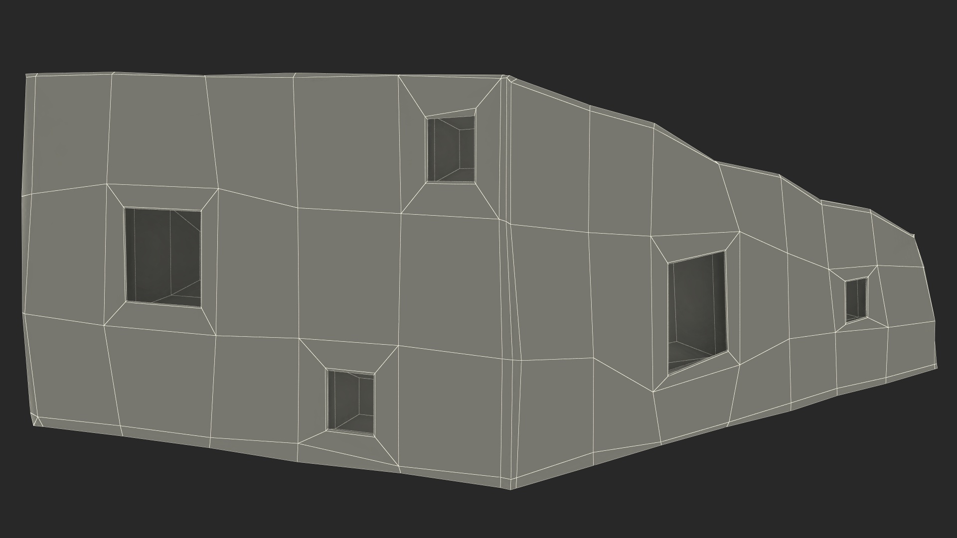 3D Swiss Cheese Block model