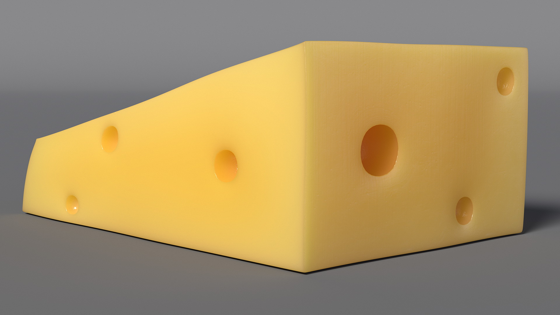 3D Swiss Cheese Block model