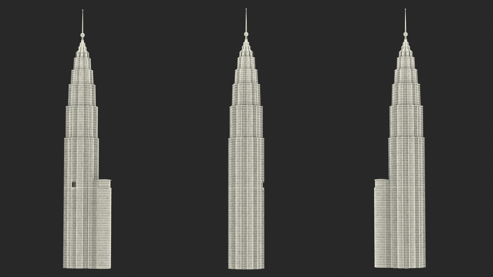 Skyscraper Tower Night Glow 3D