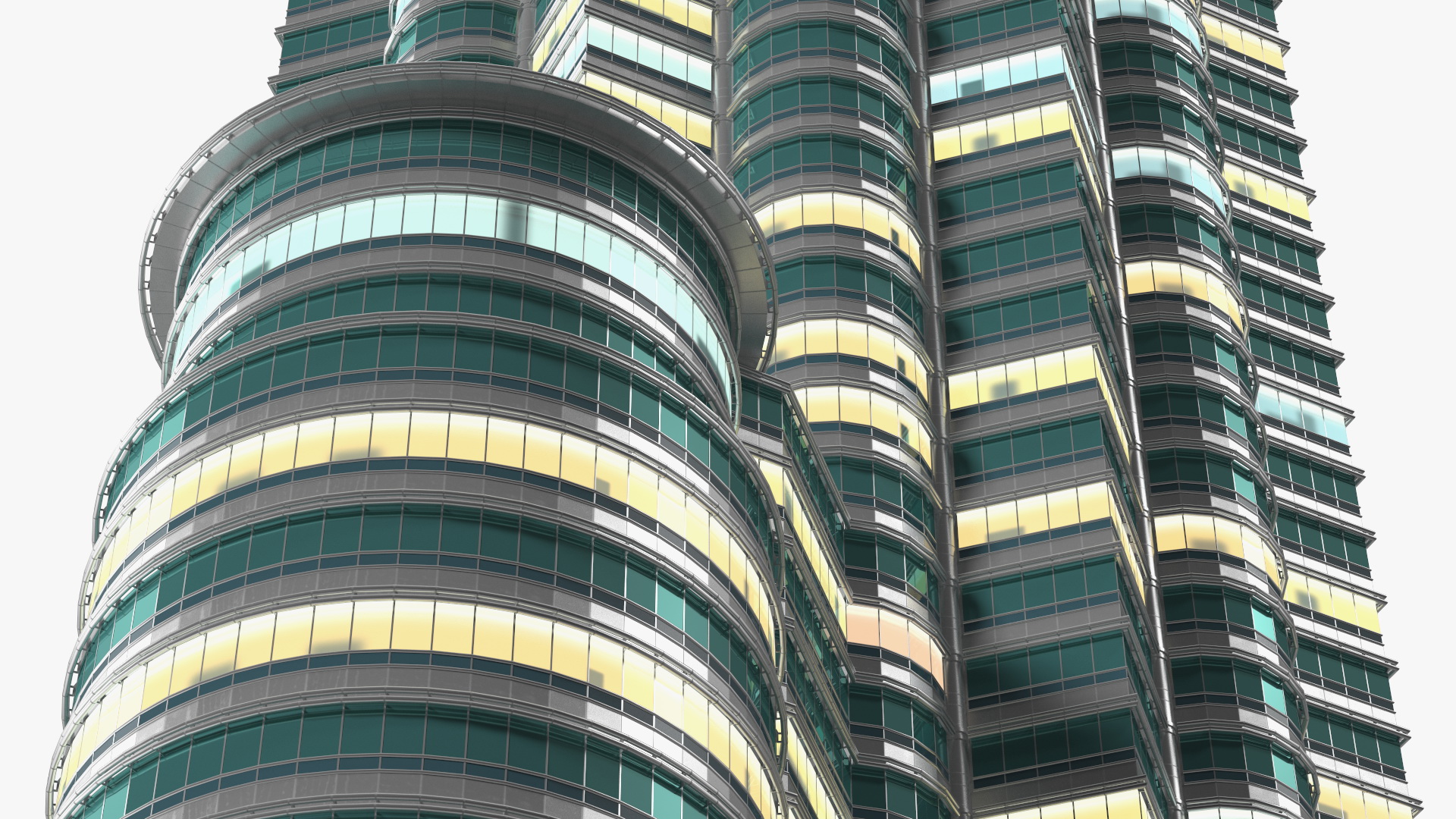 Skyscraper Tower Night Glow 3D
