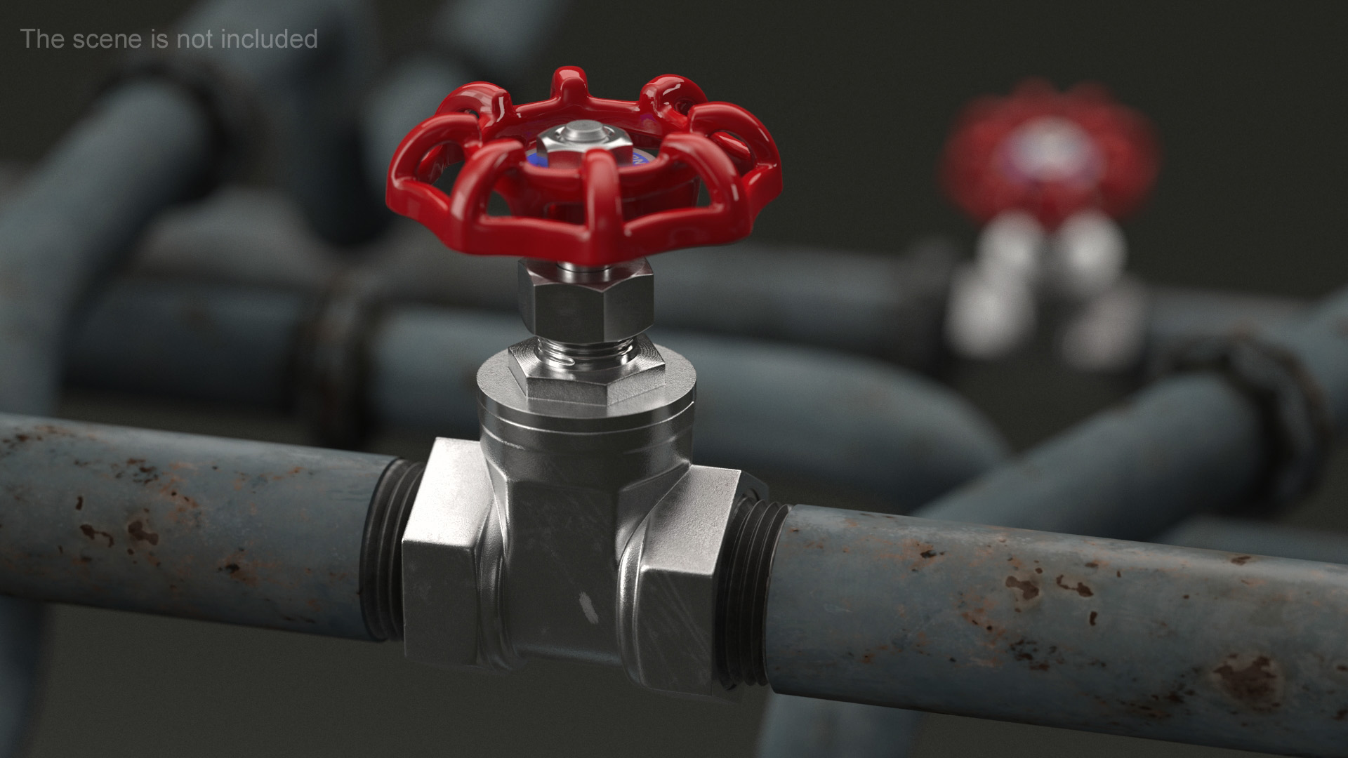 Nickel Gate Valve 3D
