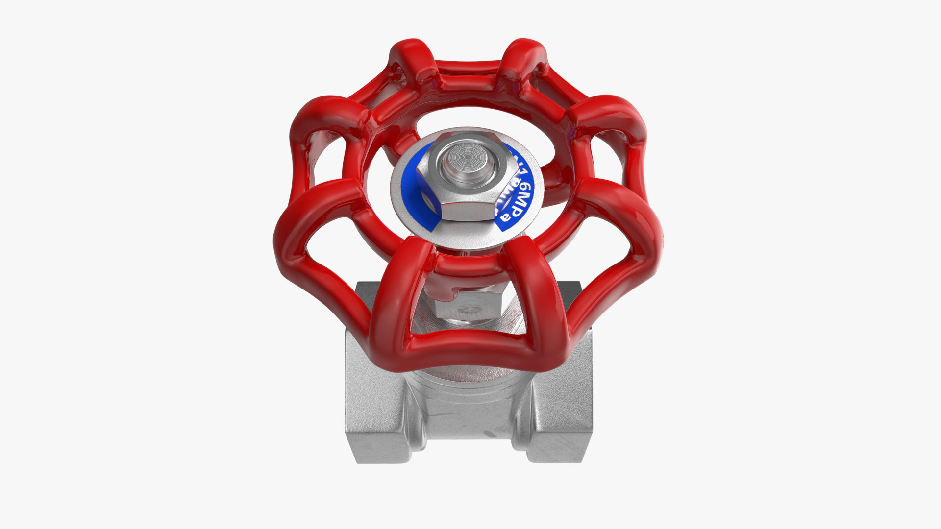 Nickel Gate Valve 3D