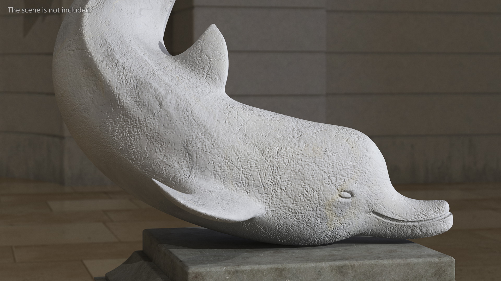 Marble Dolphin Sculpture for 3D Print 3D