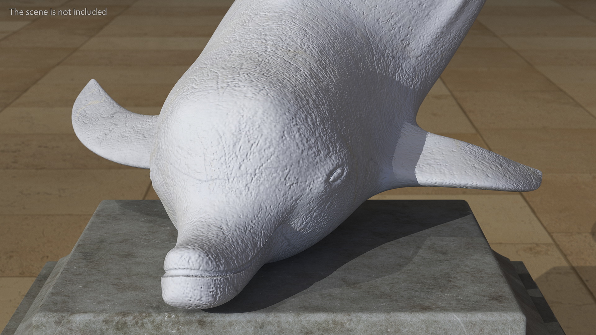 Marble Dolphin Sculpture for 3D Print 3D