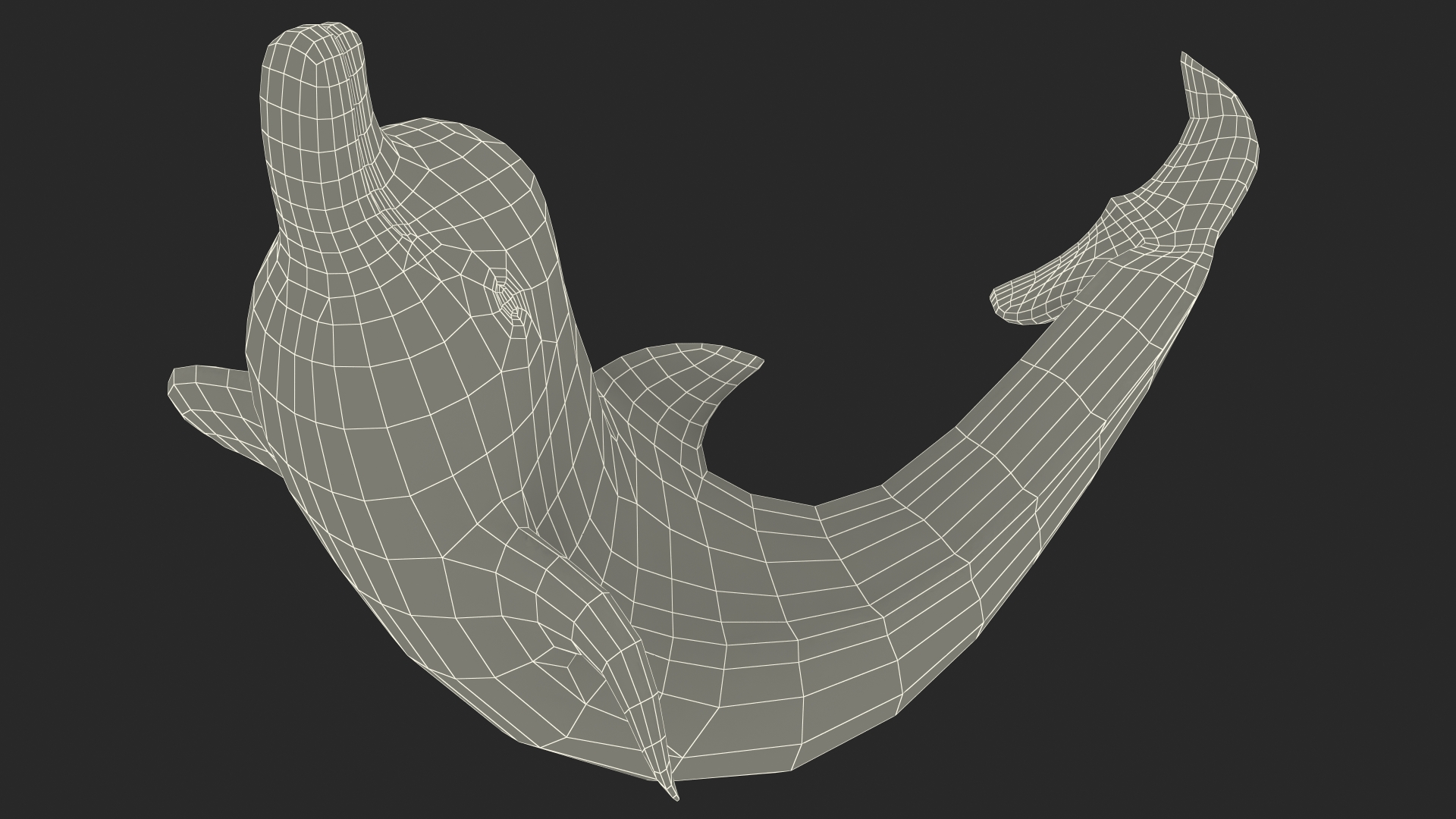 Marble Dolphin Sculpture for 3D Print 3D