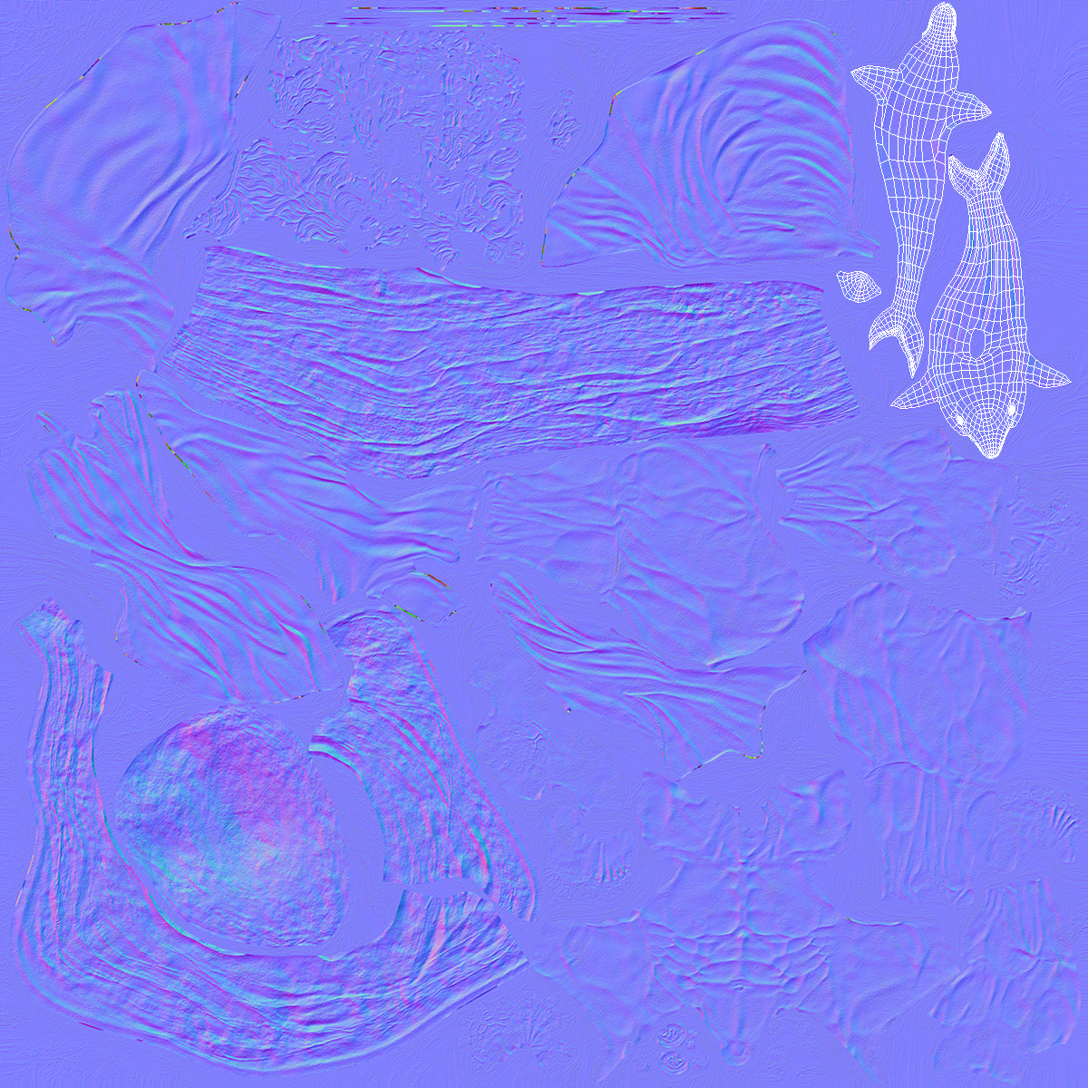 Marble Dolphin Sculpture for 3D Print 3D