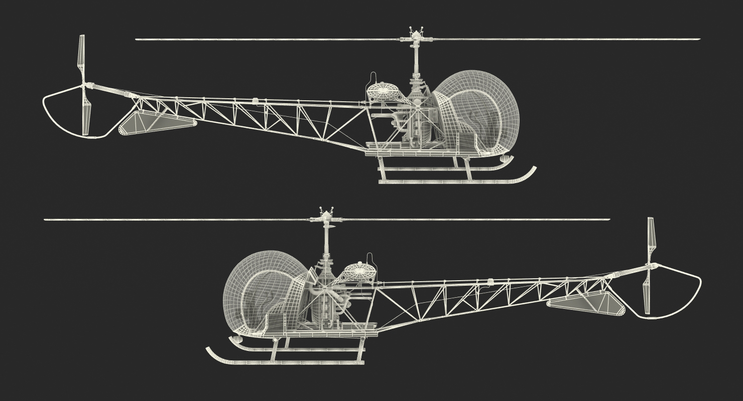 Bell H 13 Sioux United States Army 3D model