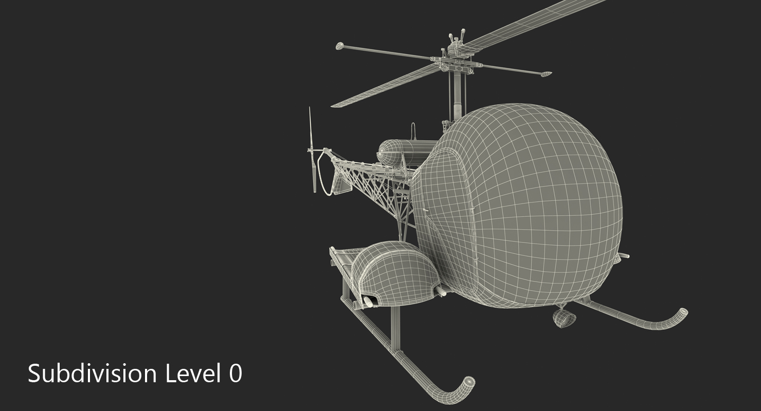 Bell H 13 Sioux United States Army 3D model