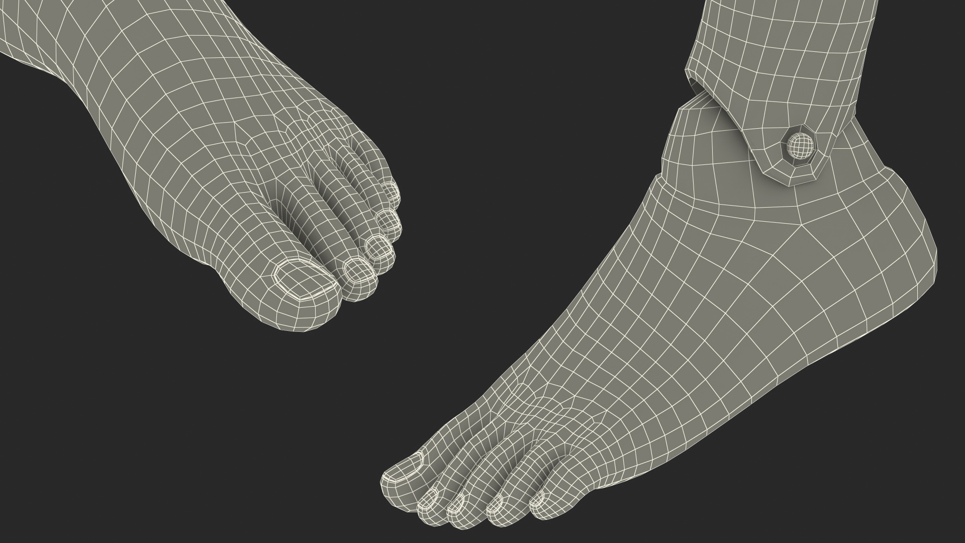 3D model First Aid Training Manikin Leg