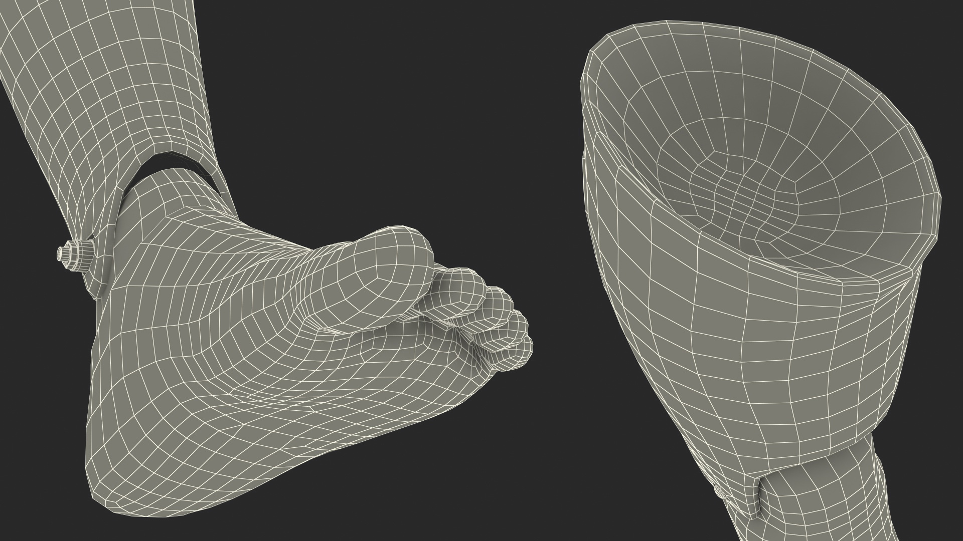 3D model First Aid Training Manikin Leg