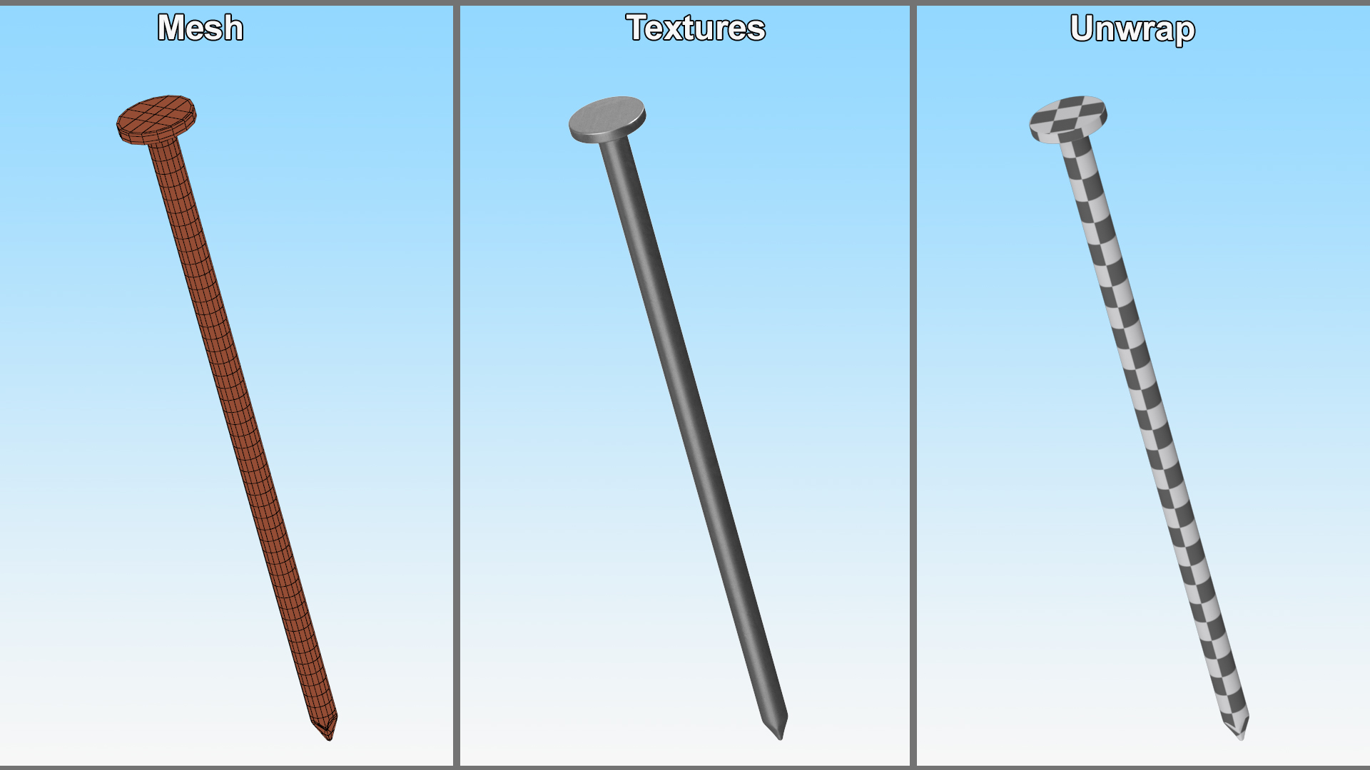 3D model Pole Barn Nails