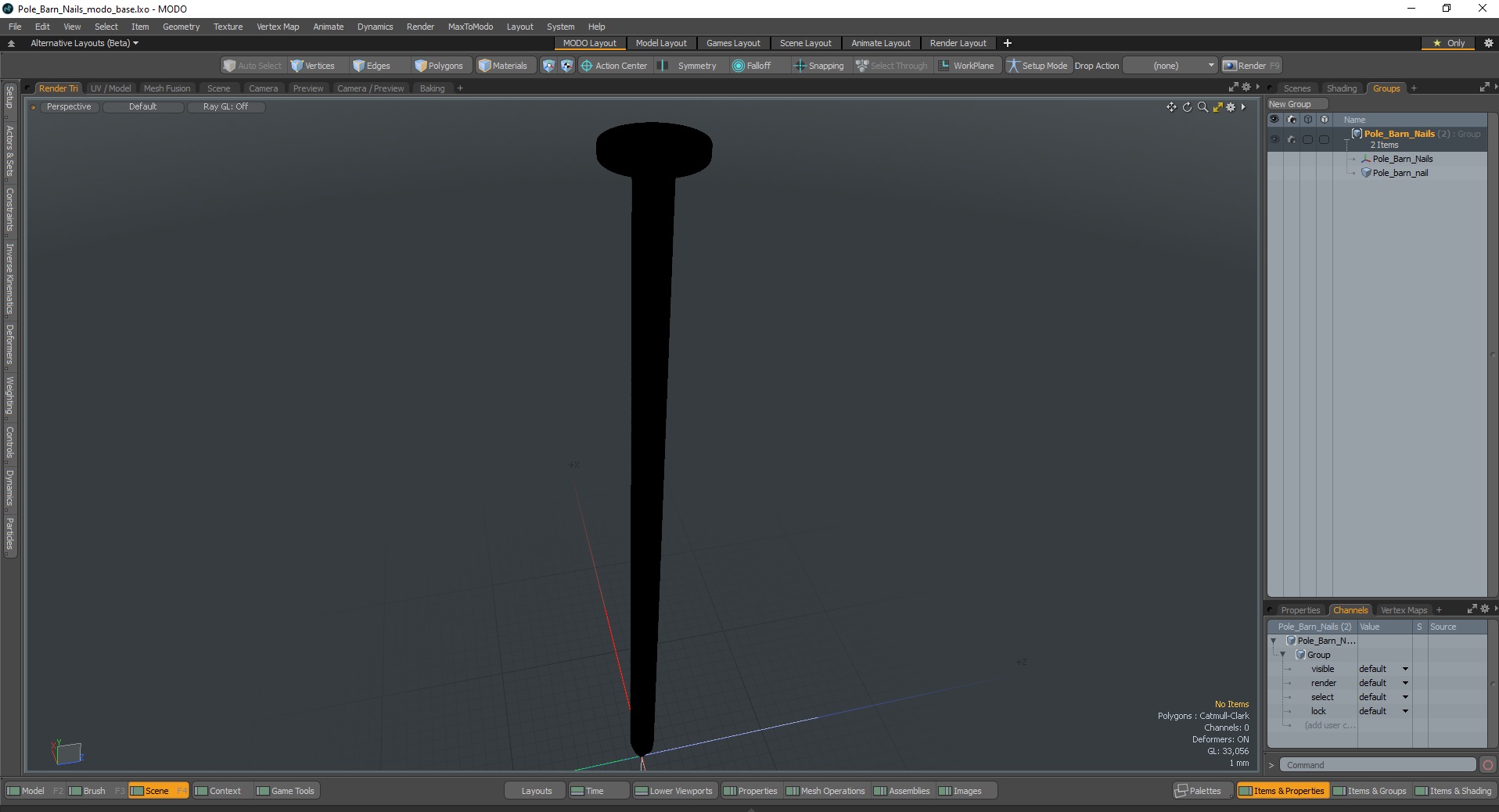 3D model Pole Barn Nails