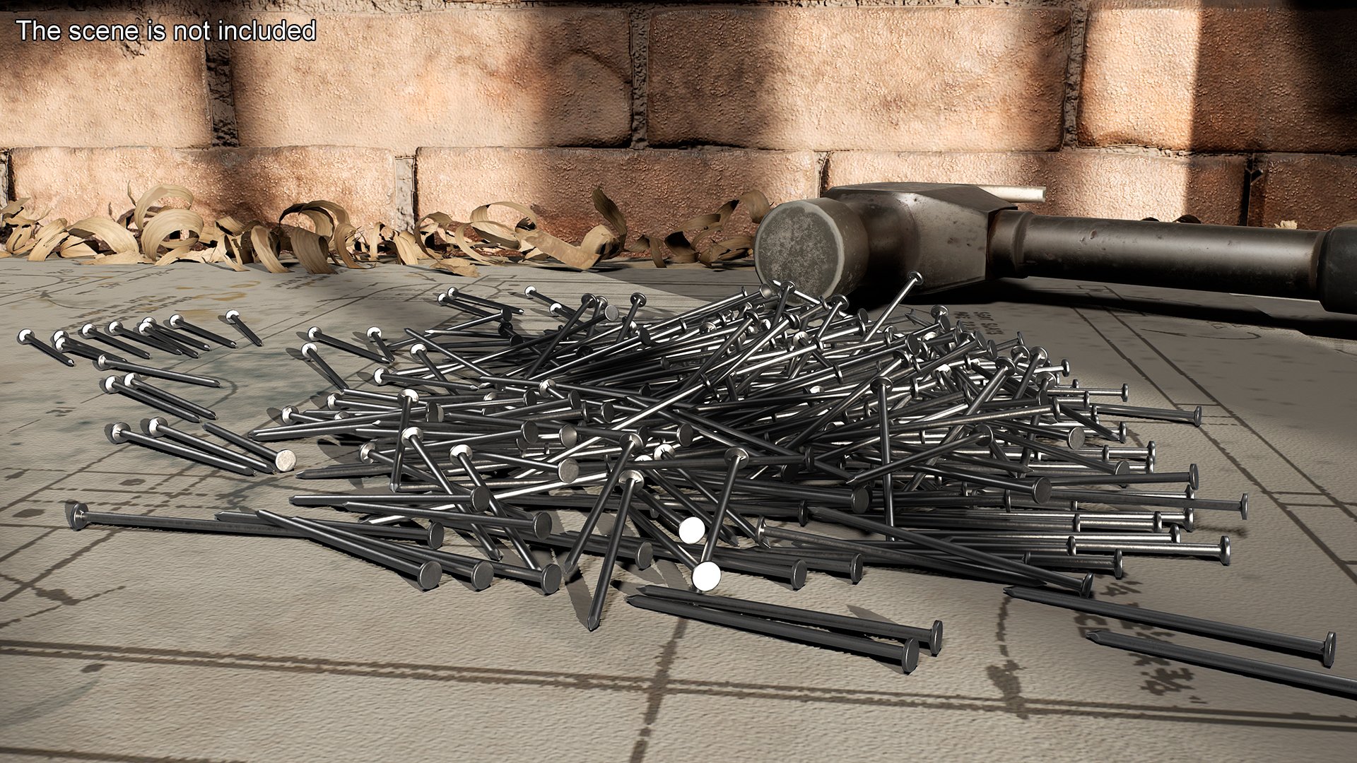 3D model Pole Barn Nails