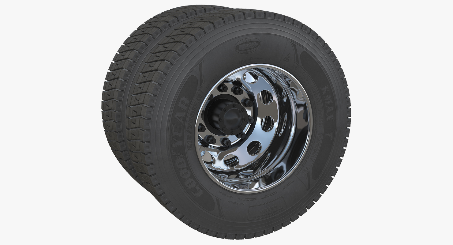 Truck Rear Wheels 3D