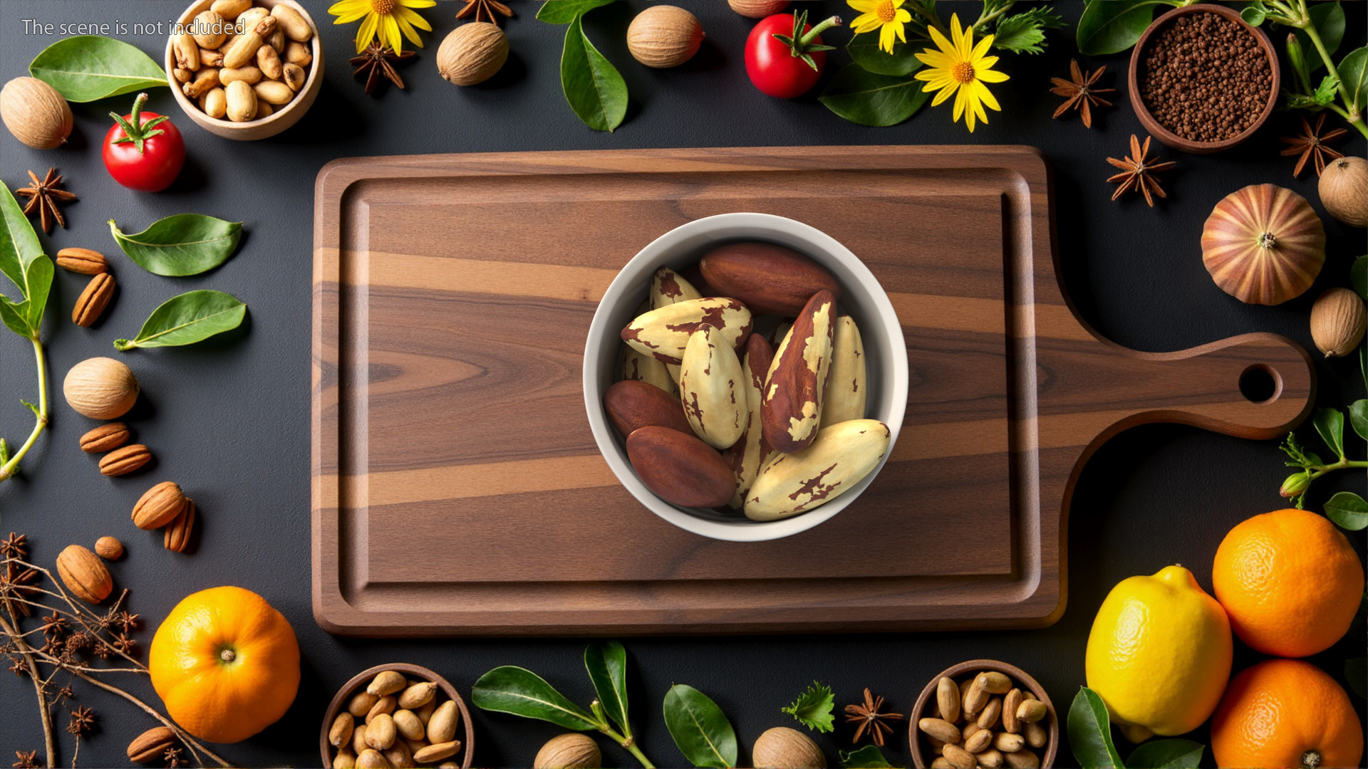 Bowl of Brazil Nuts 3D model