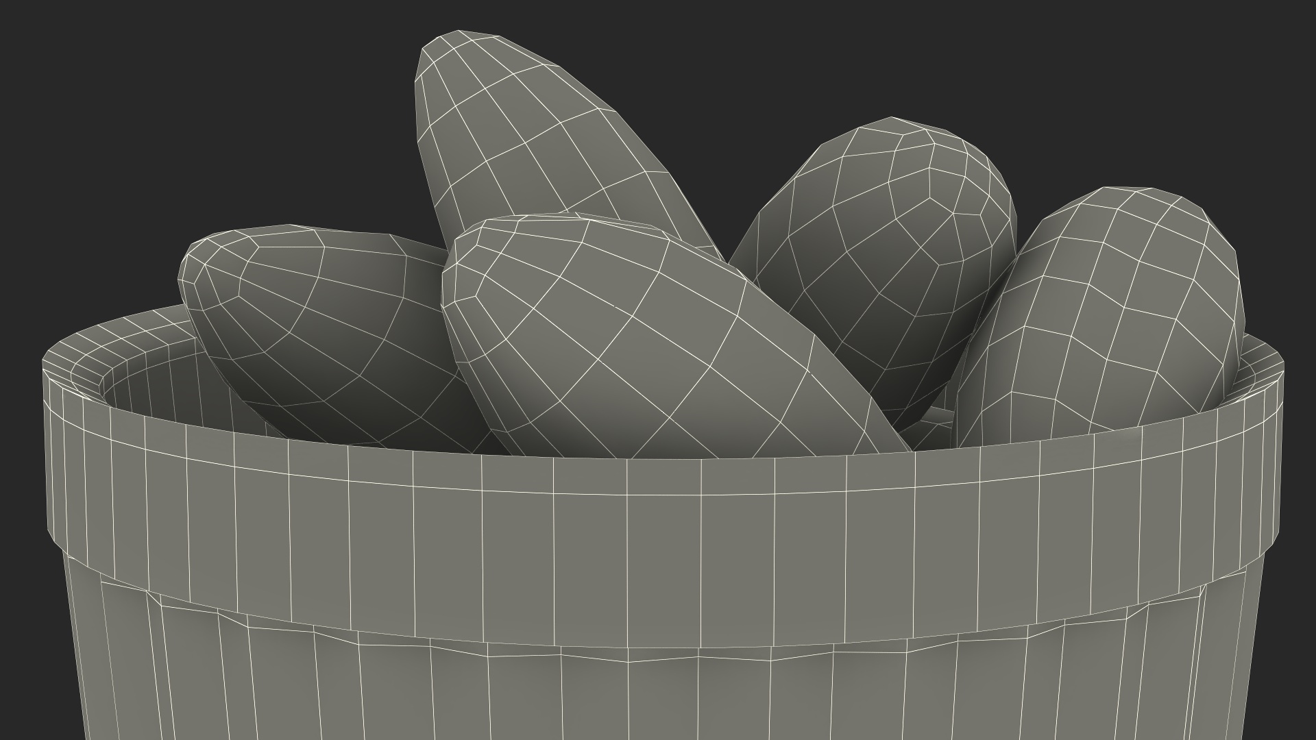 Bowl of Brazil Nuts 3D model