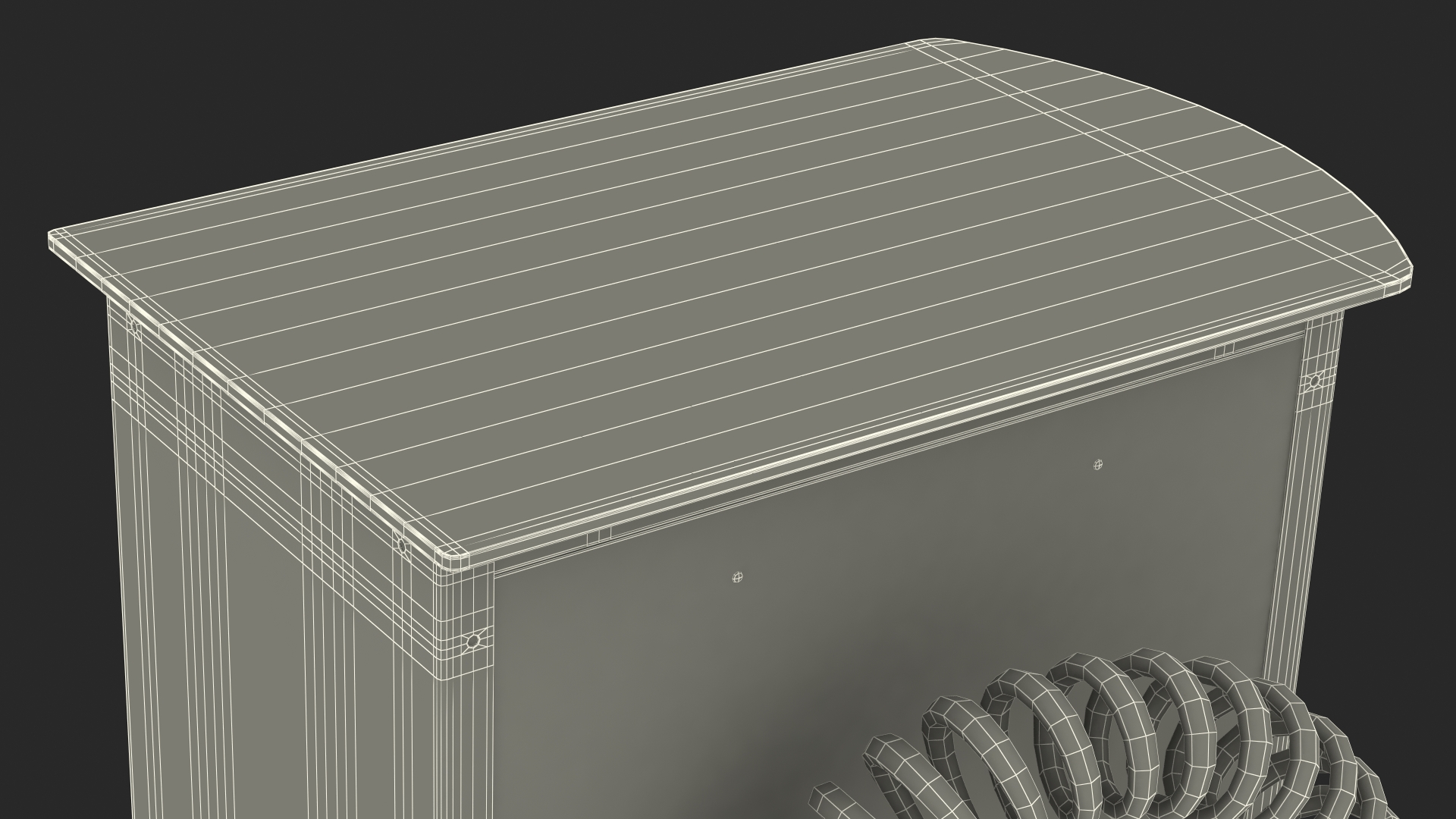 3D Self Service Tire Air Station Red model