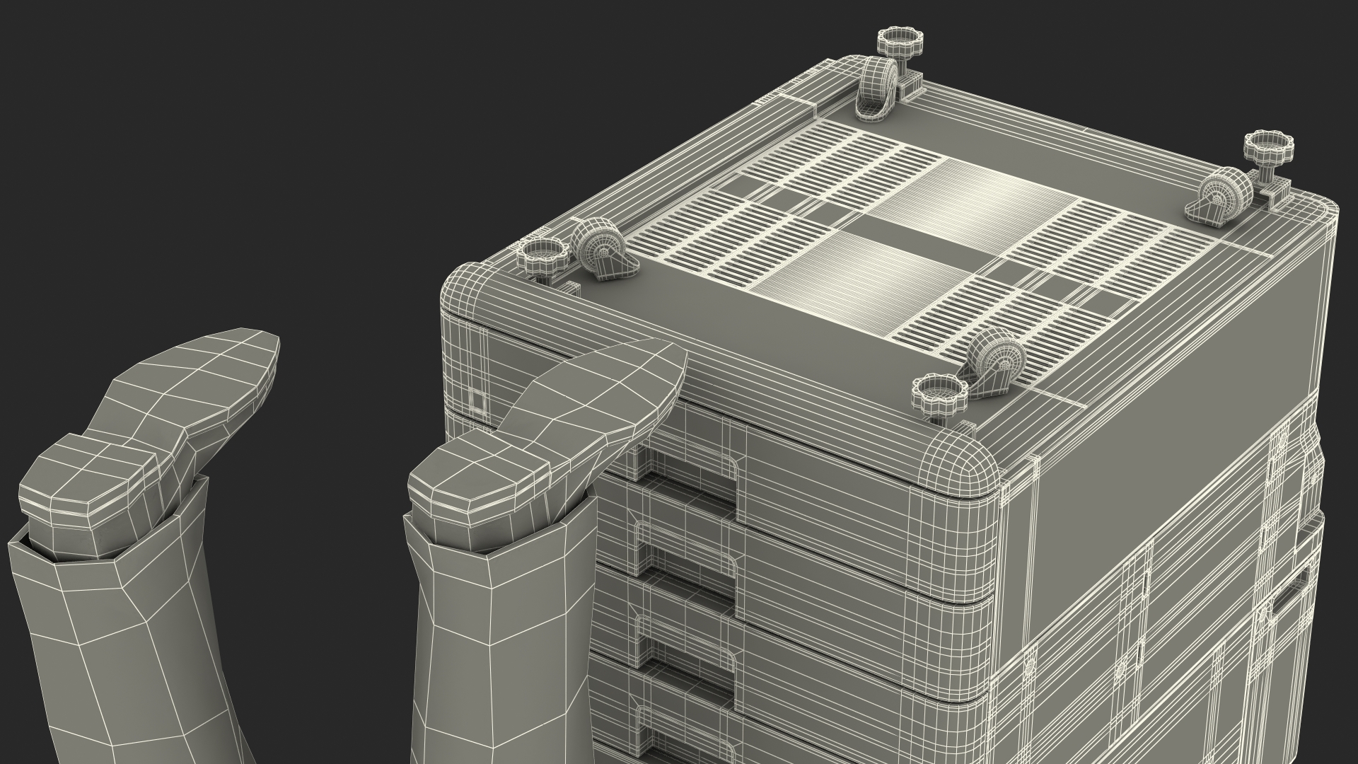 3D Multifunction Copier with Business Man model