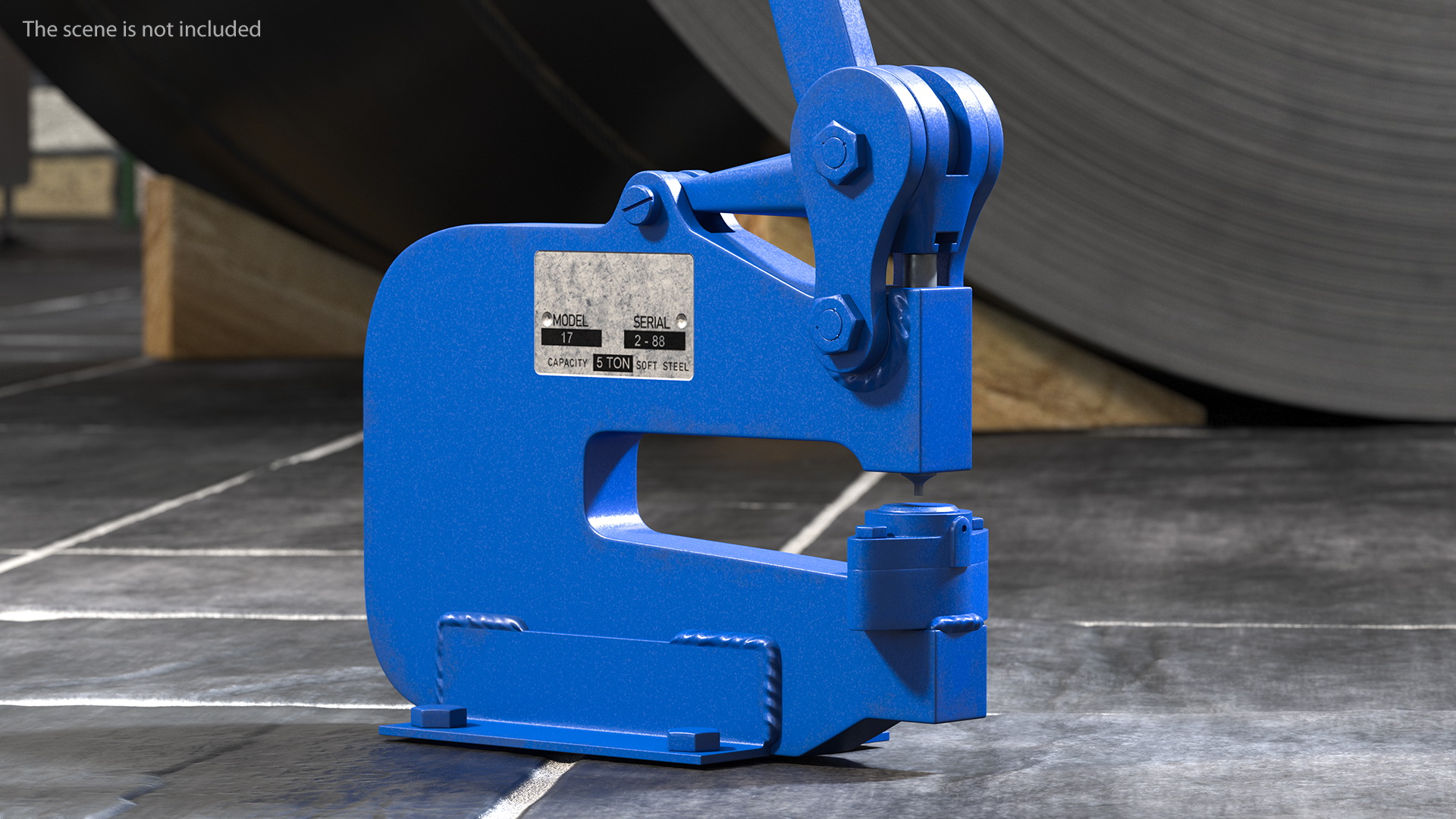 Manual Operated Bench Hole Punch 3D