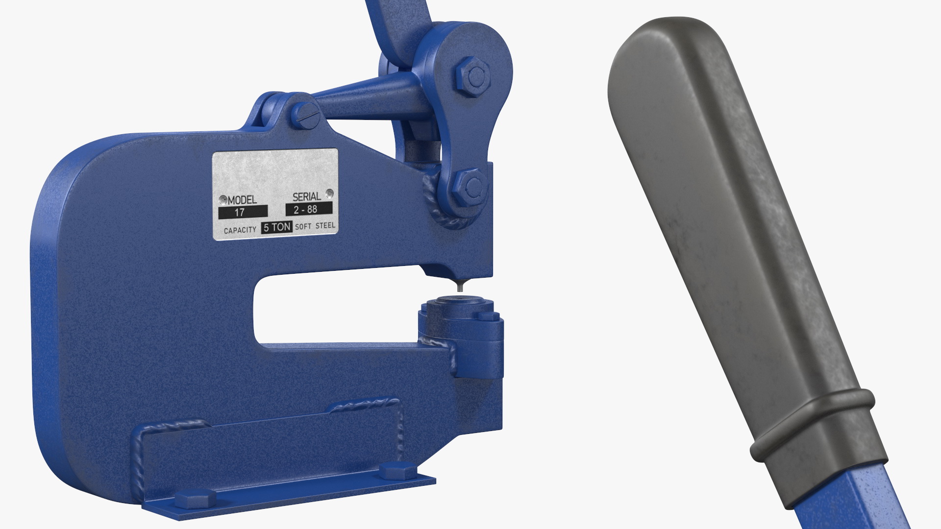 Manual Operated Bench Hole Punch 3D