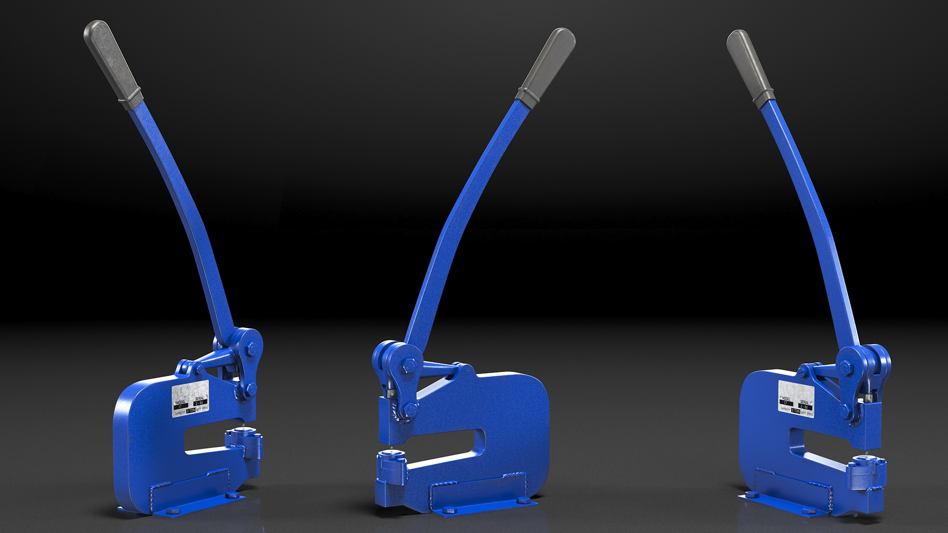 Manual Operated Bench Hole Punch 3D